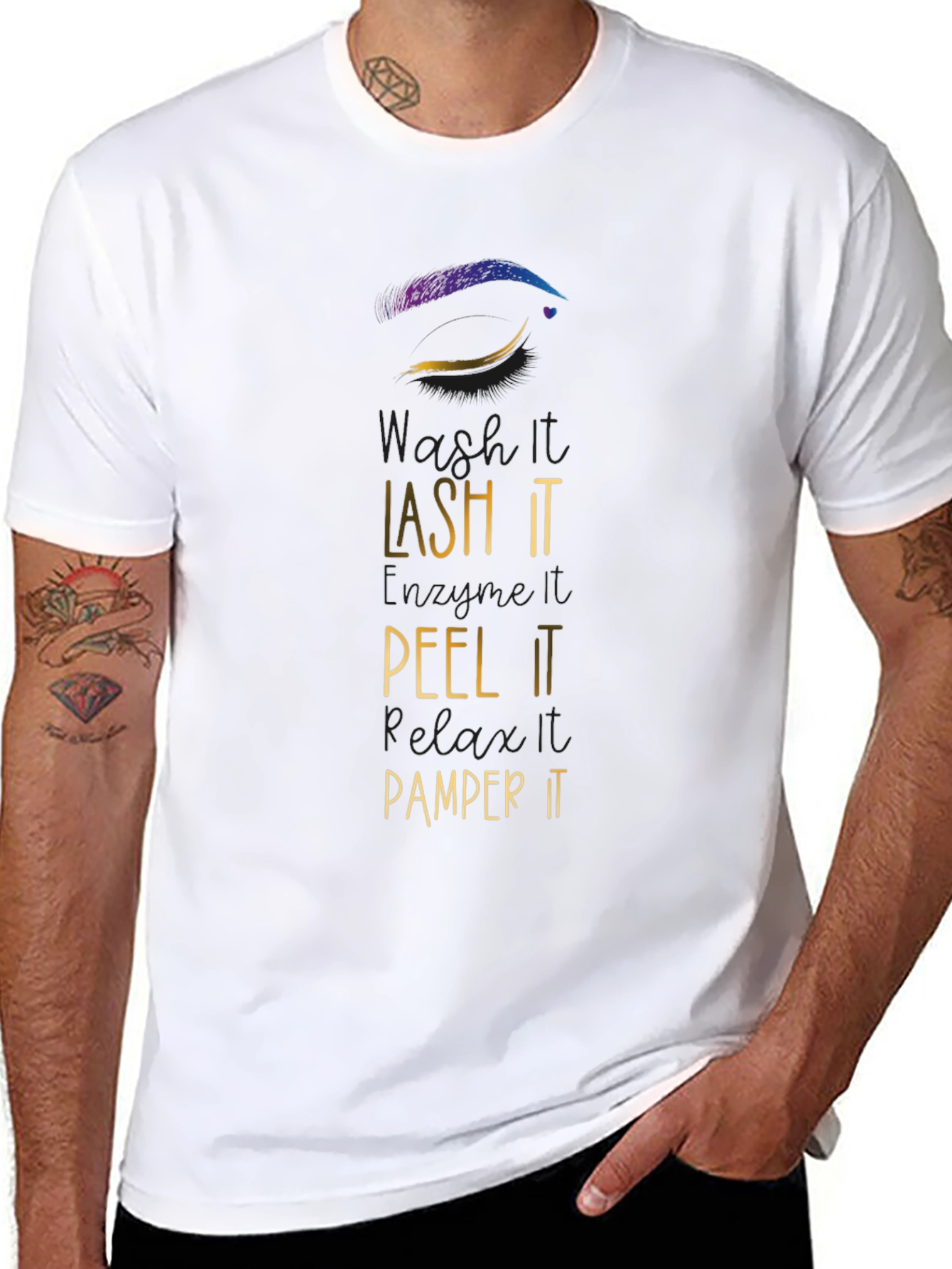 Lash It Peel It Pamper It Graphic Tee