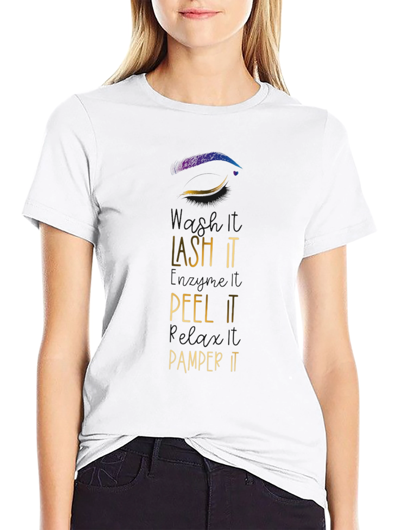 Lash It Peel It Pamper It Graphic Tee