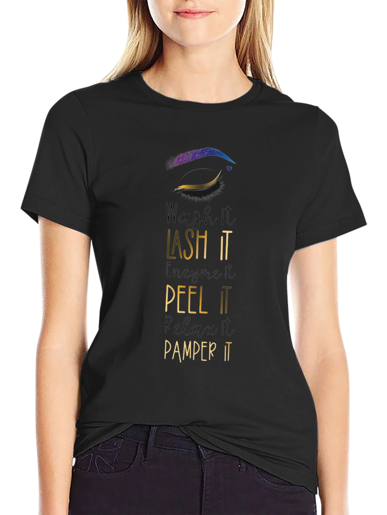 Lash It Peel It Pamper It Graphic Tee