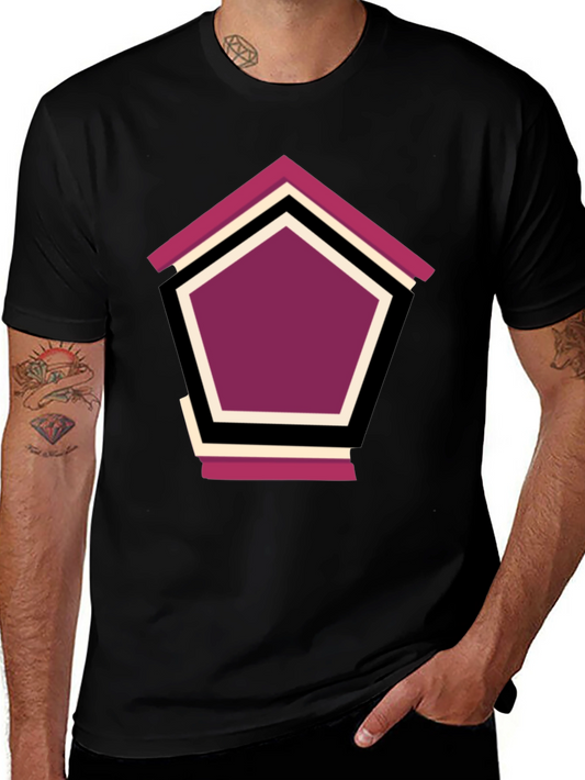 Geometric Penthouse T-Shirt - Stylish Design