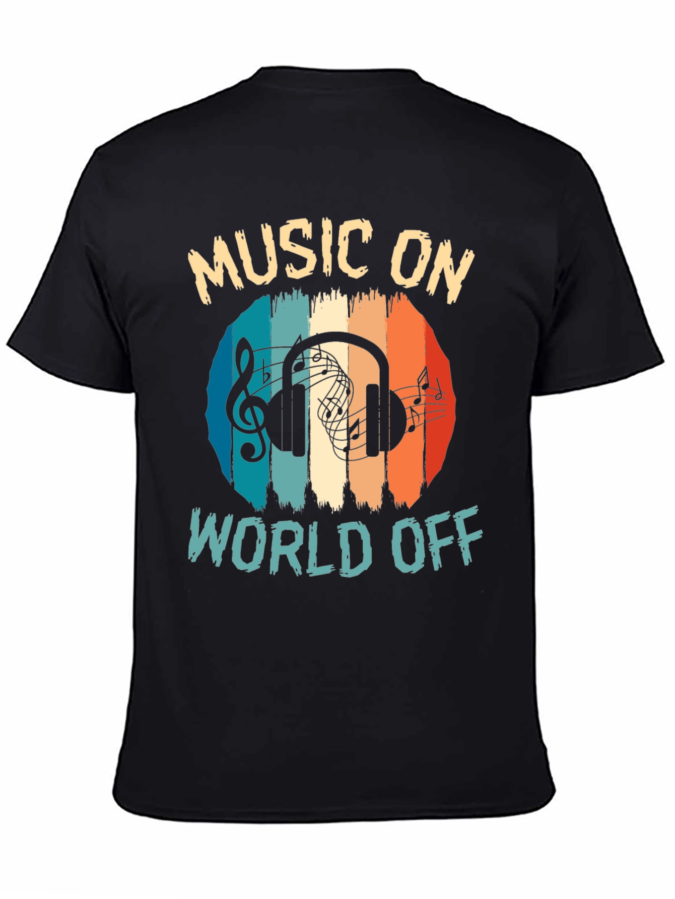 Music On World Off Graphic Tee