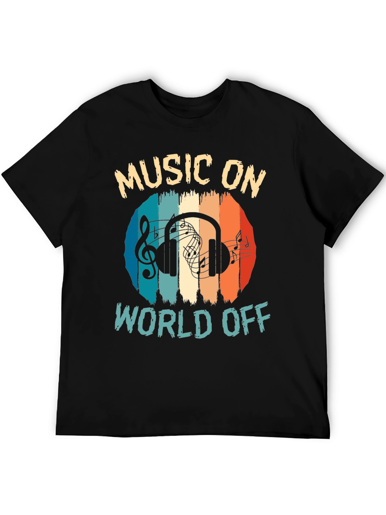 Music On World Off Graphic Tee