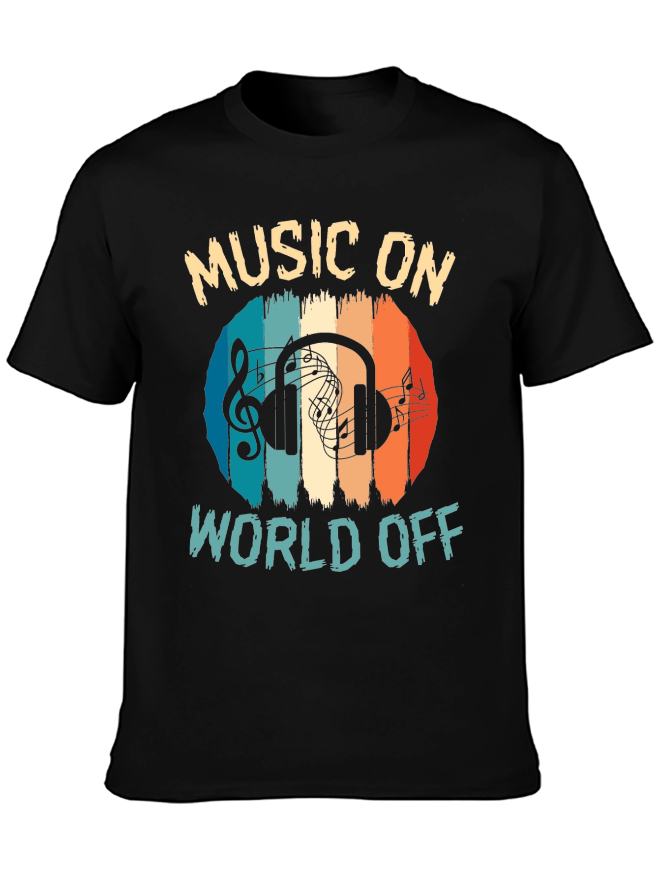 Music On World Off Graphic Tee
