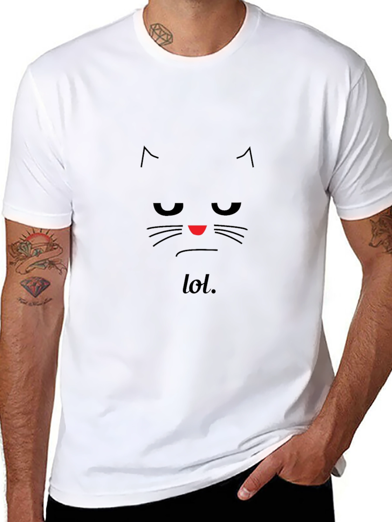 Grumpy Cat LOL Black T-Shirt
