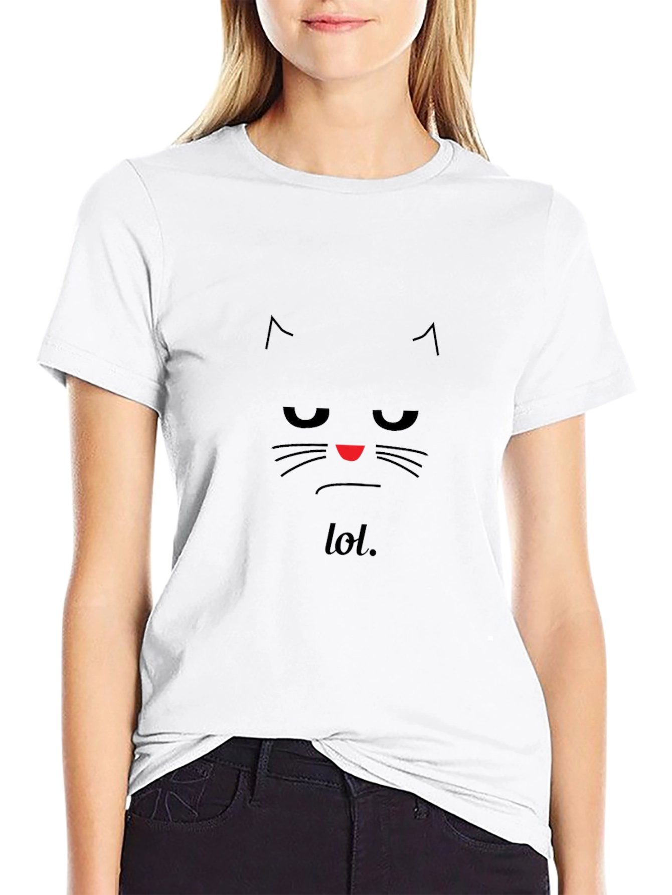 Grumpy Cat LOL Black T-Shirt