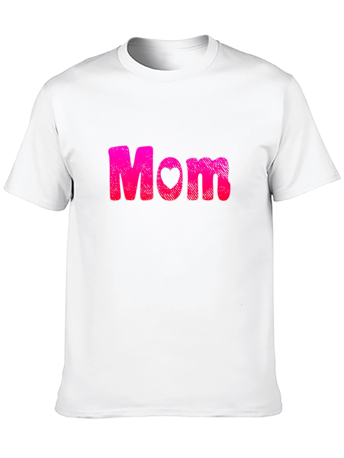 Mom Heart Graphic Black T-Shirt