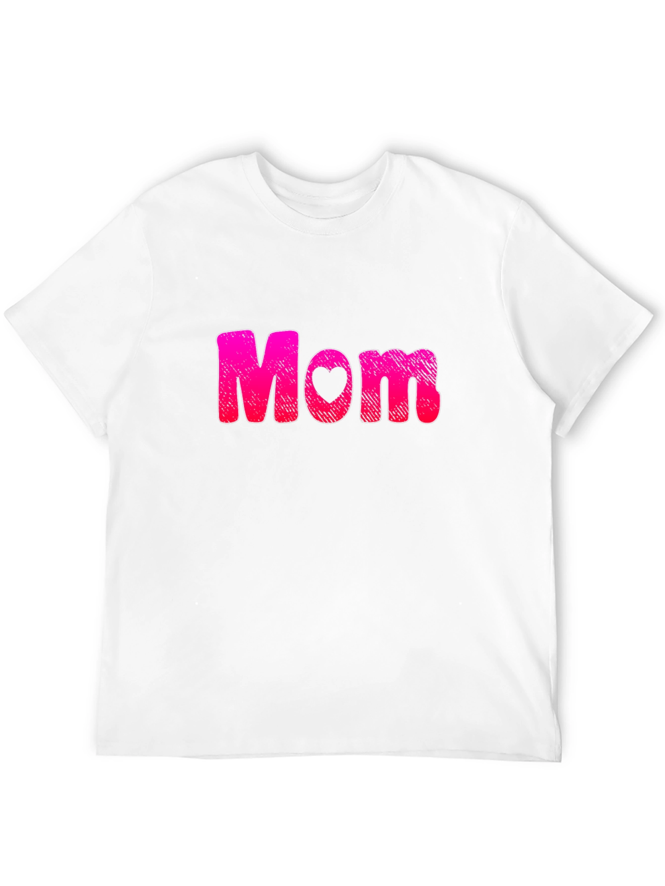 Mom Heart Graphic Black T-Shirt