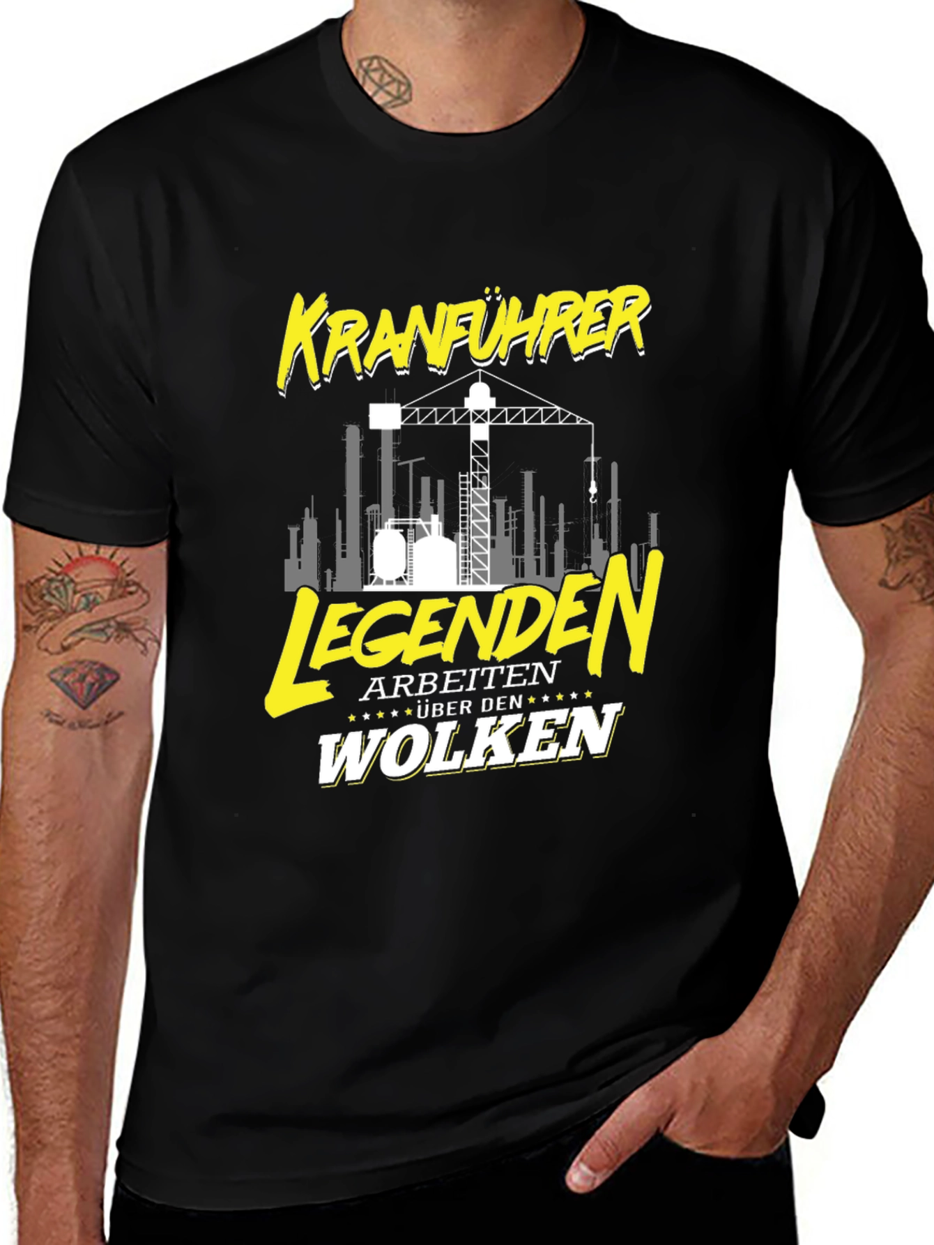 Kranfuhrer Crane Operator T-Shirt