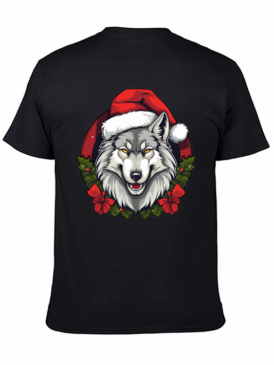 Wolf Christmas T-Shirt - Holiday Animal Tee