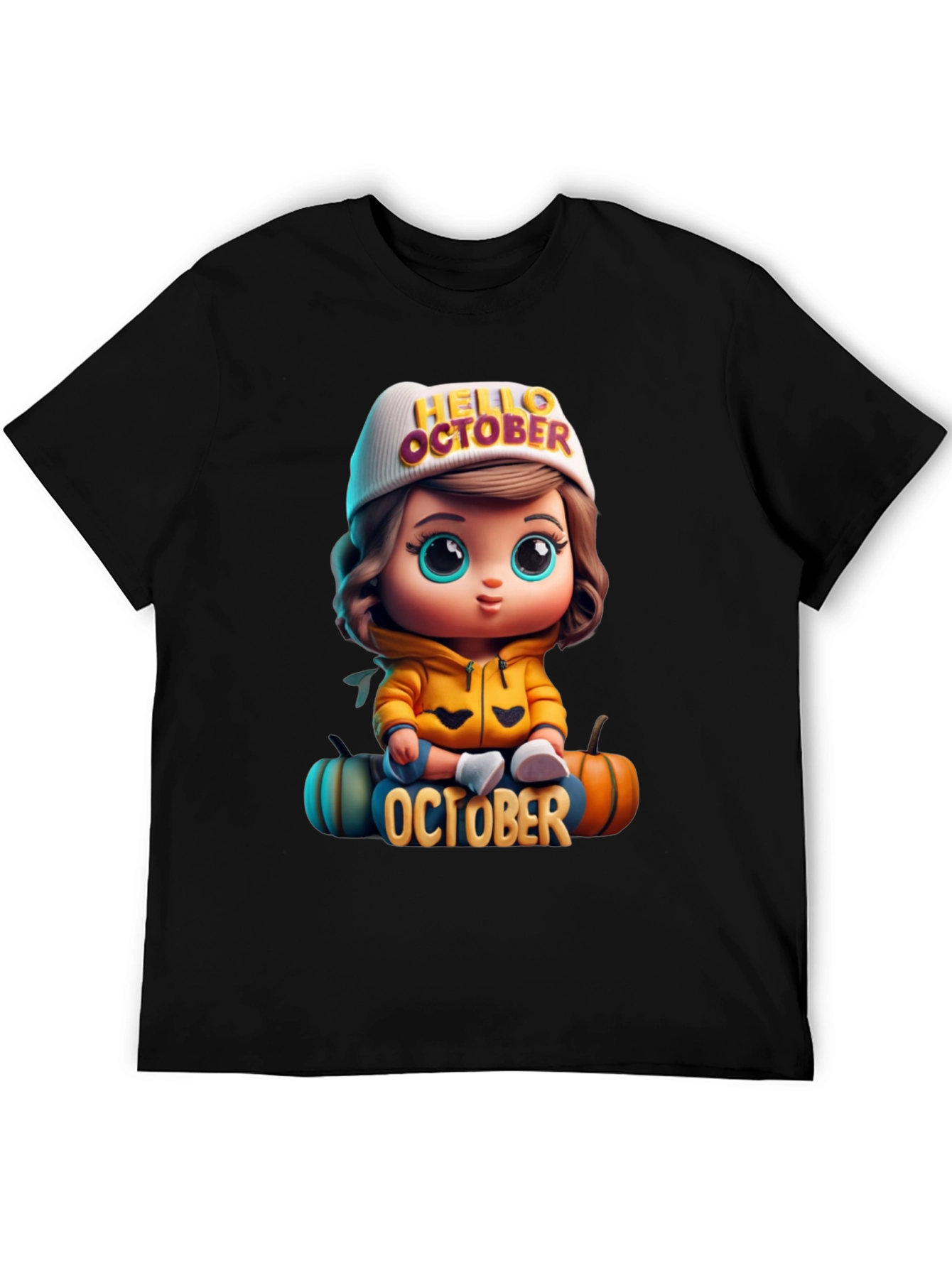 Hello October Cartoon T-Shirt