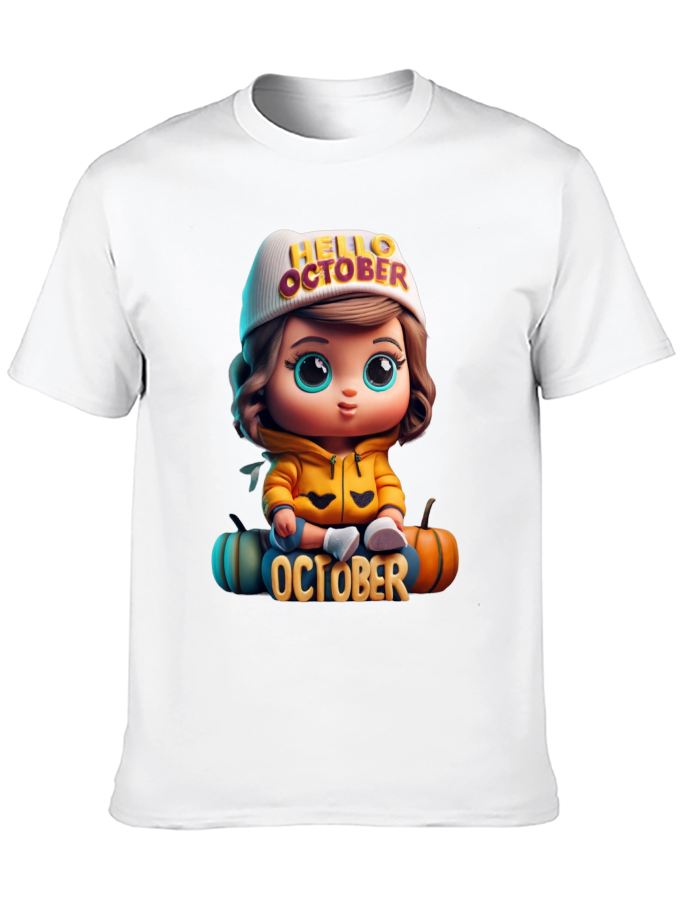 Hello October Cartoon T-Shirt