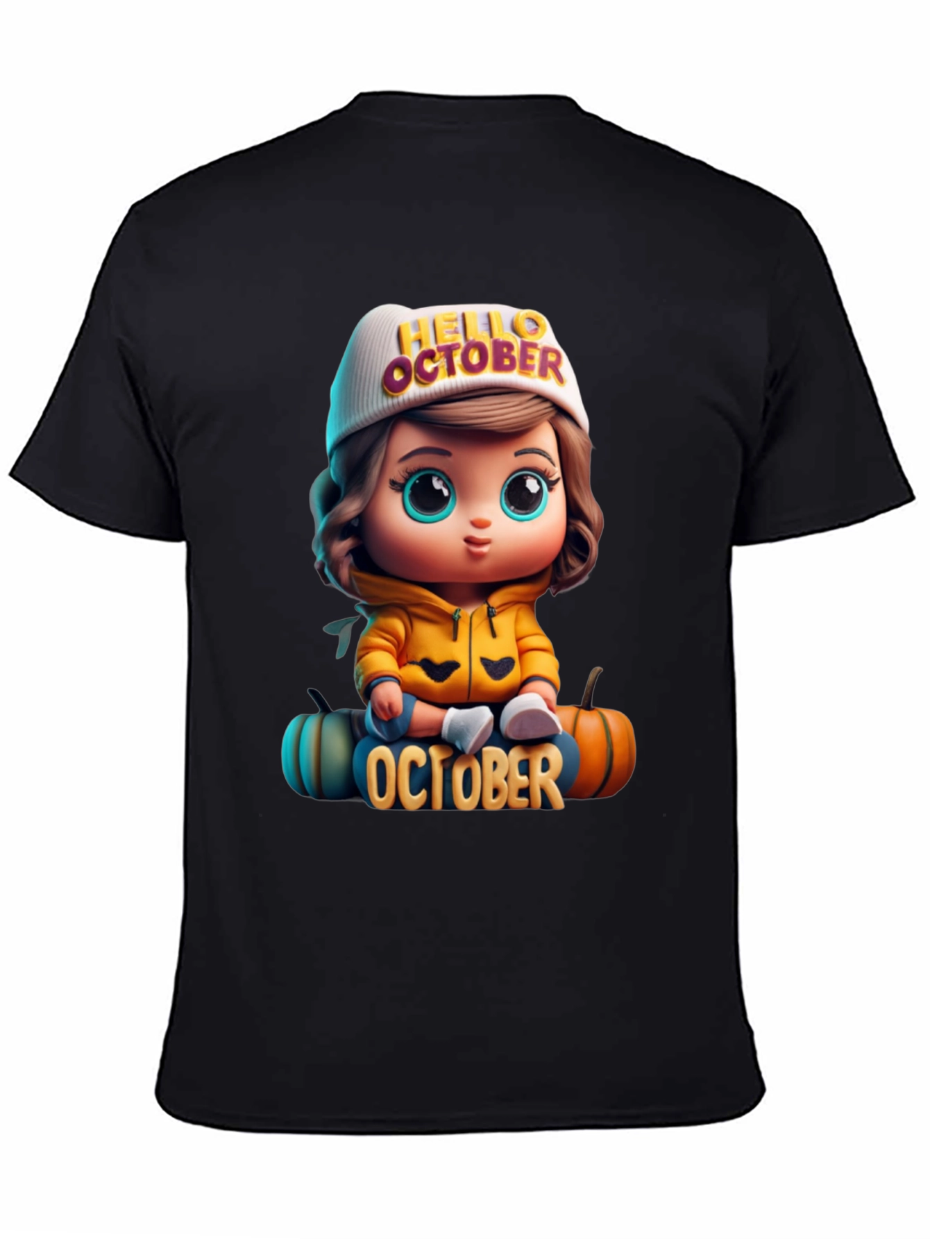 Hello October Cartoon T-Shirt