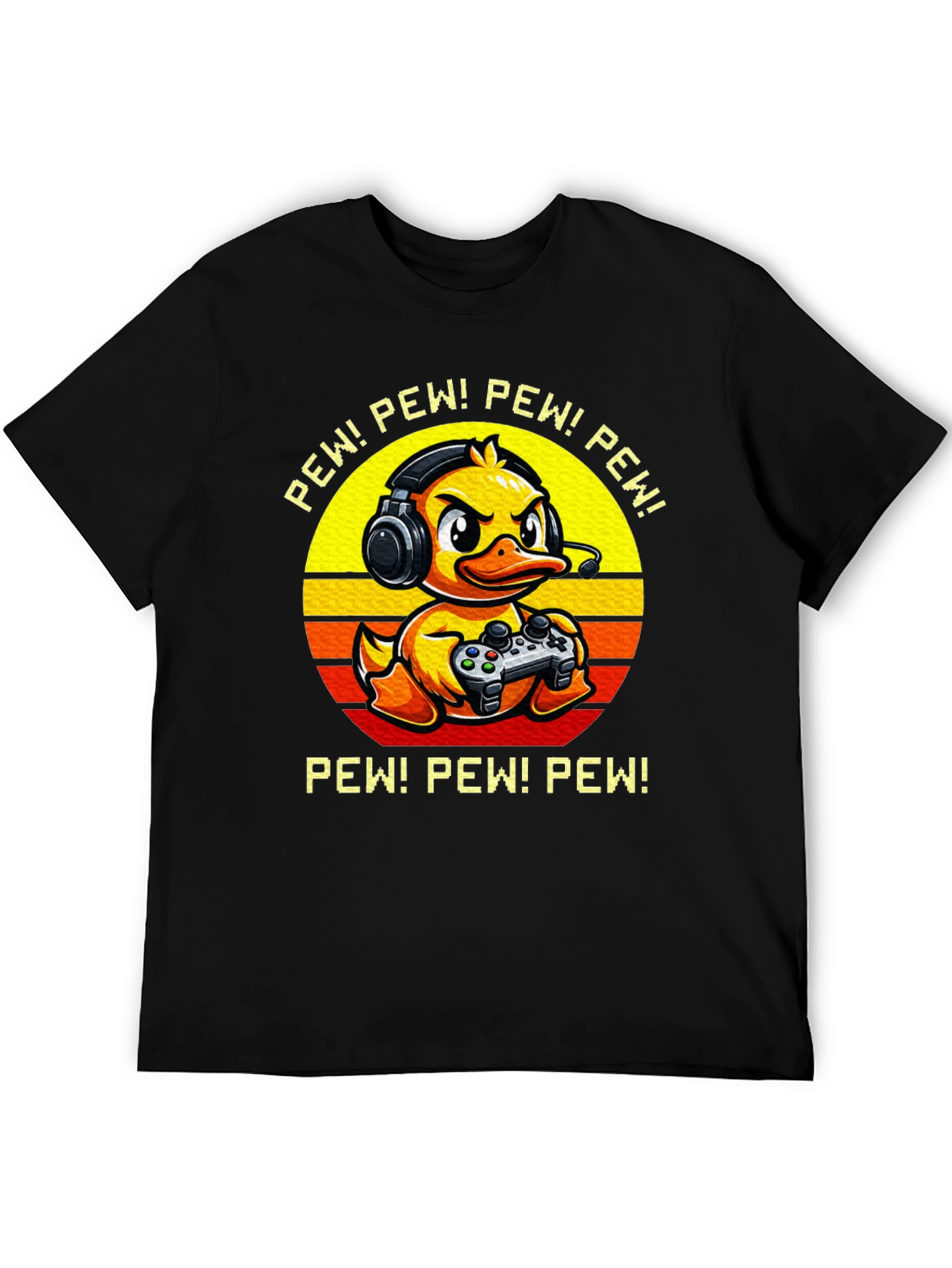 Gamer Duck Graphic T-Shirt - Pew Pew!