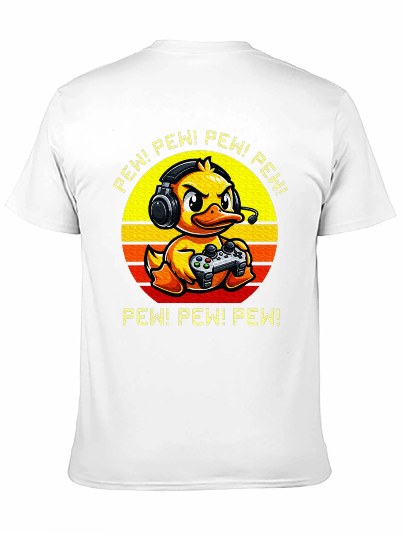 Gamer Duck Graphic T-Shirt - Pew Pew!