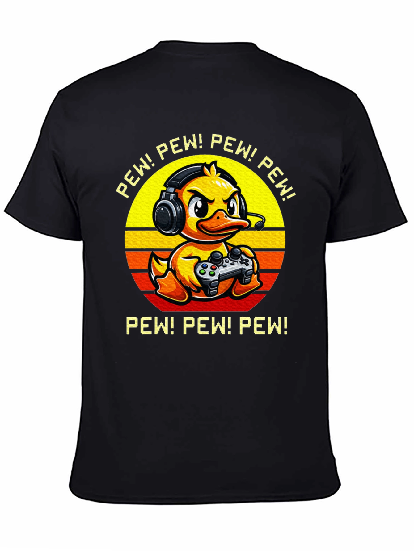 Gamer Duck Graphic T-Shirt - Pew Pew!