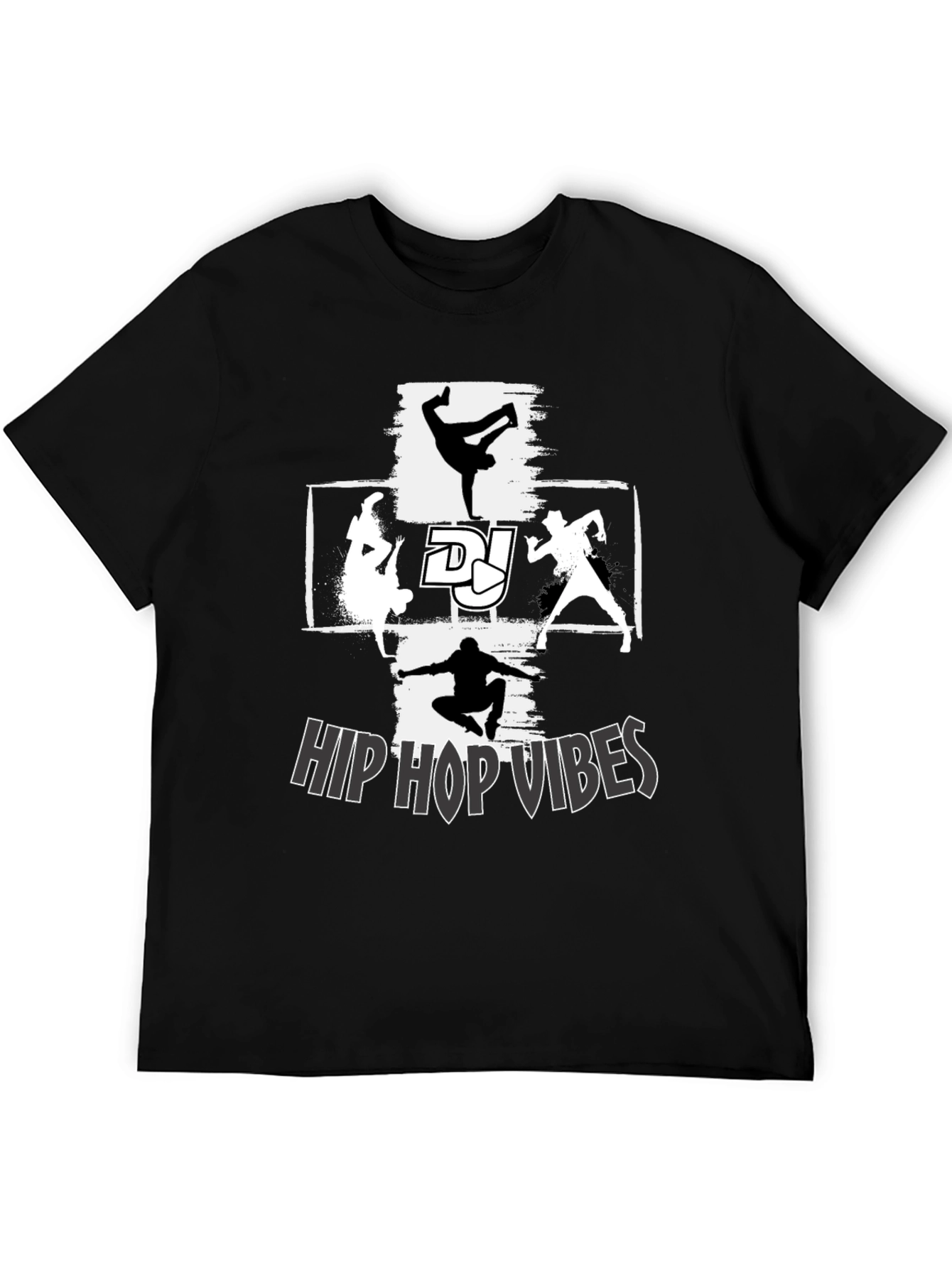 Hip Hop Vibes Graphic T-Shirt - Street Dance Style