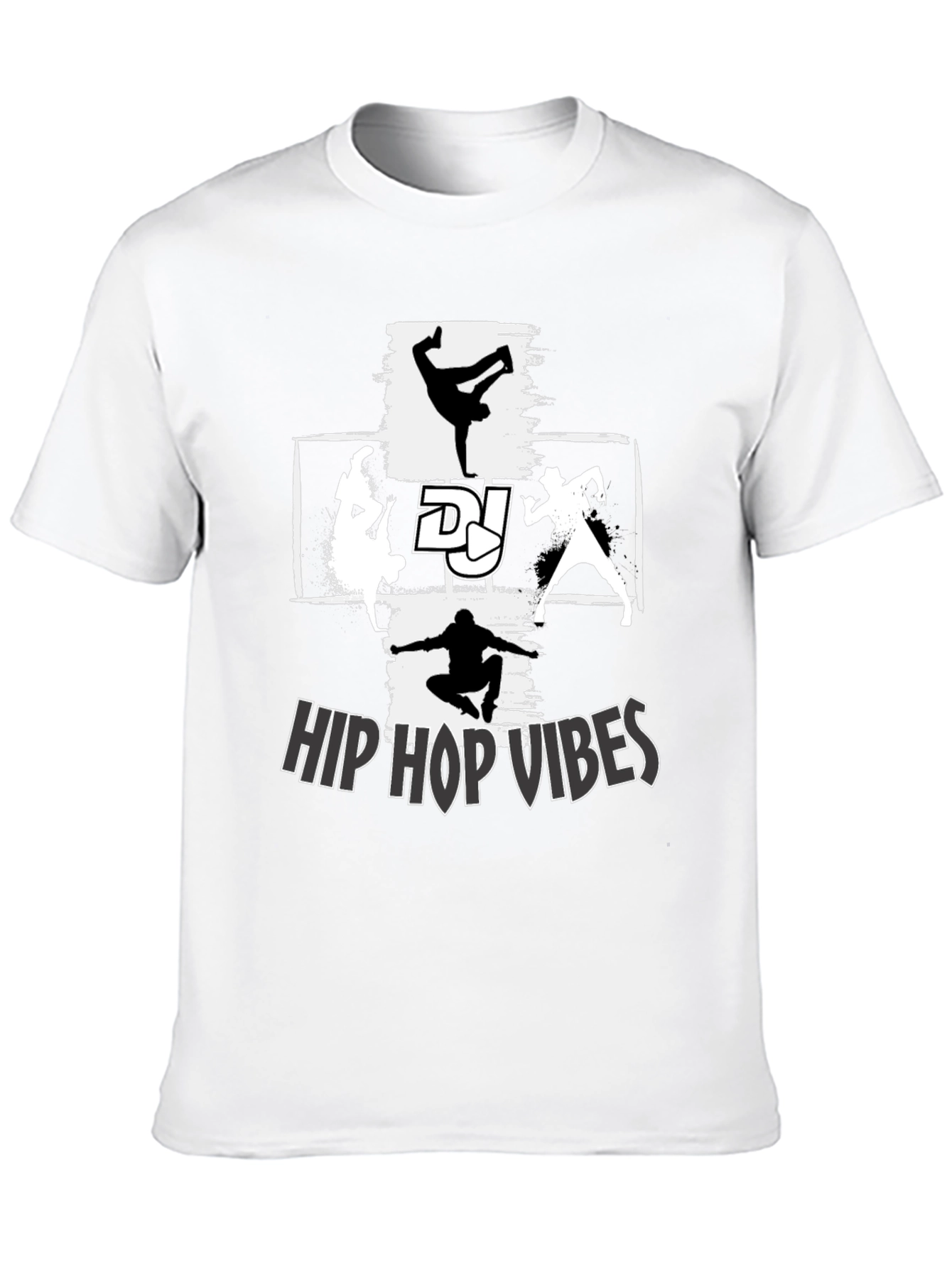 Hip Hop Vibes Graphic T-Shirt - Street Dance Style