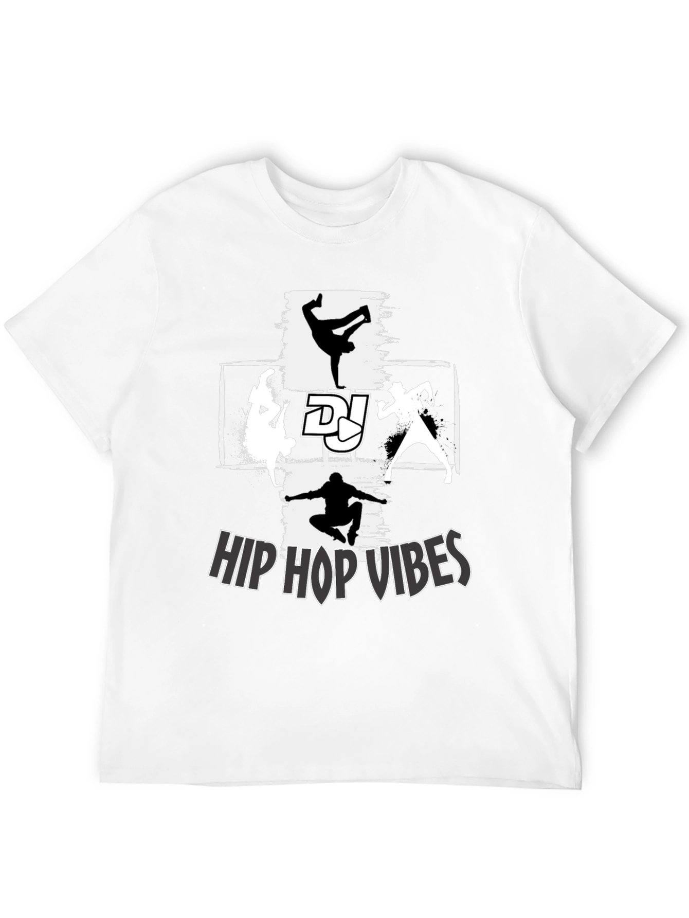 Hip Hop Vibes Graphic T-Shirt - Street Dance Style