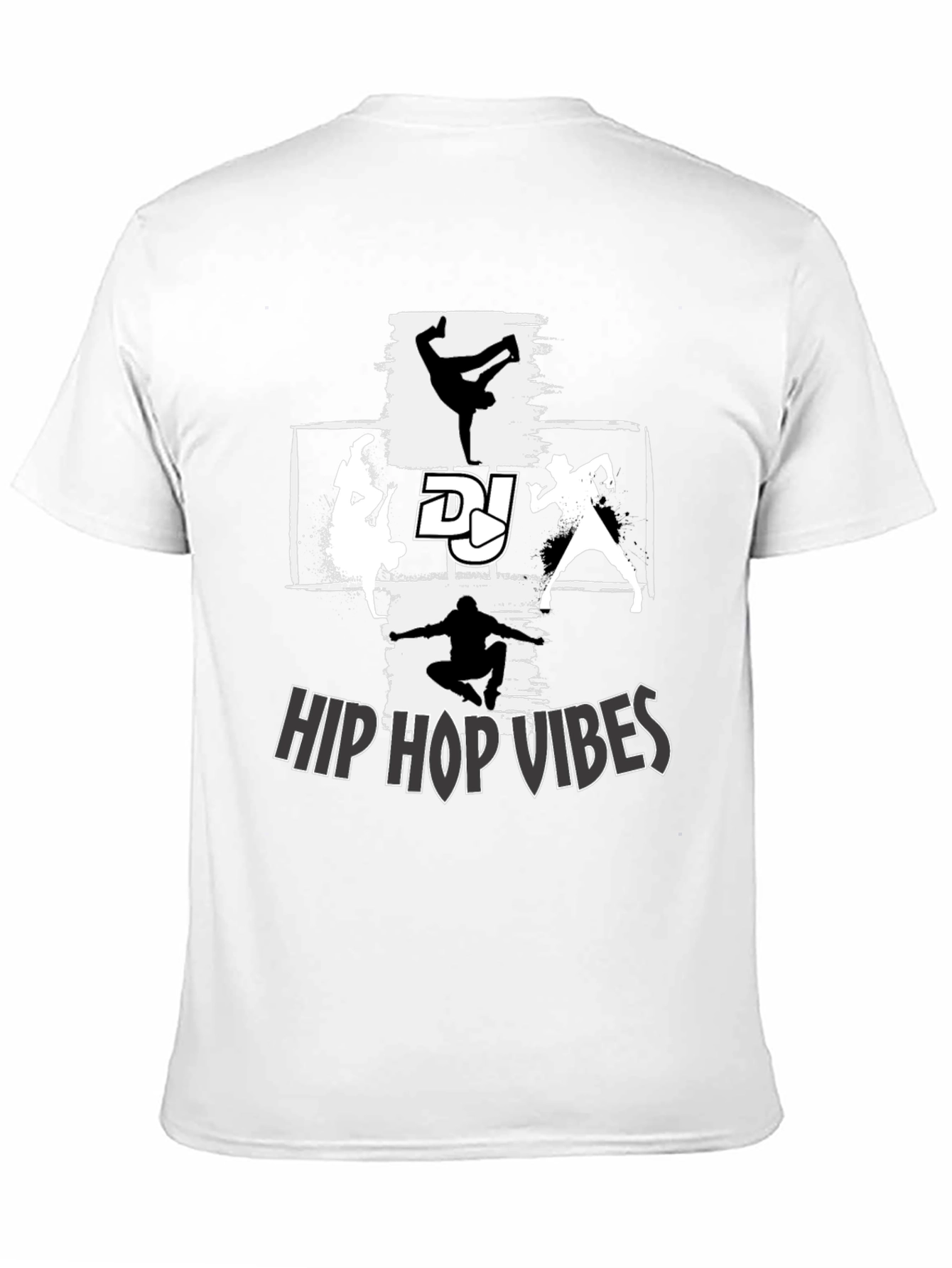 Hip Hop Vibes Graphic T-Shirt - Street Dance Style
