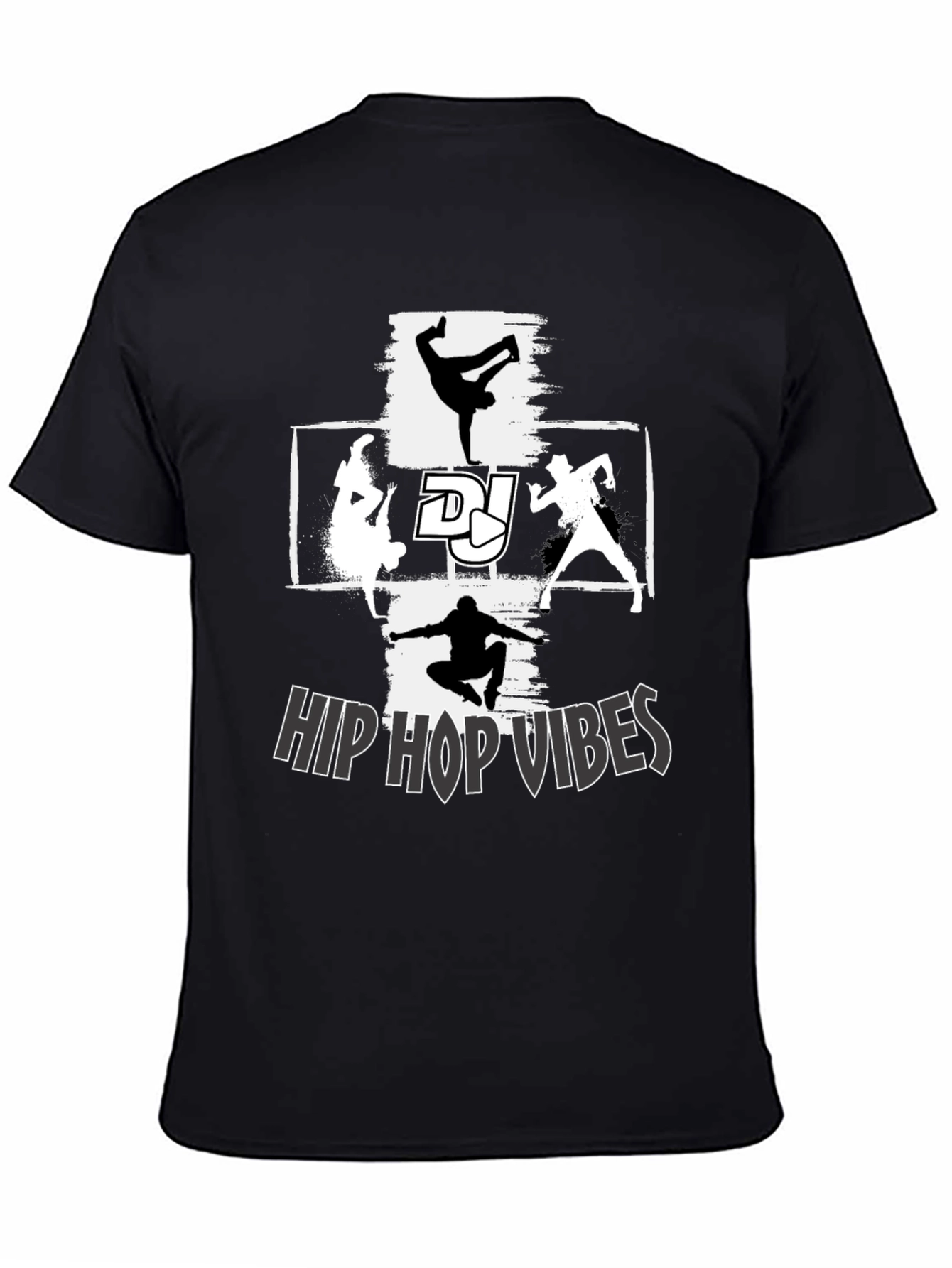 Hip Hop Vibes Graphic T-Shirt - Street Dance Style