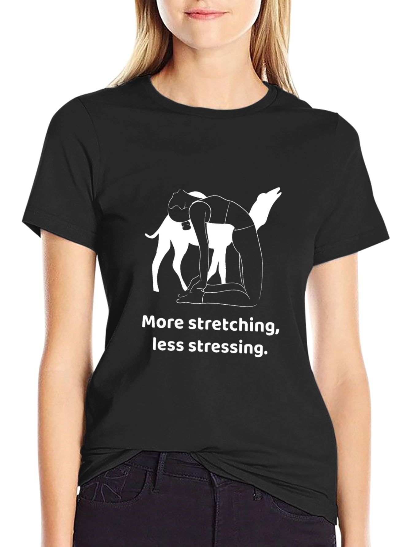 Stretch More Stress Less Graphic Tee