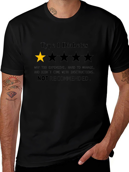 Type 1 Diabetes One-Star Review Graphic Tee