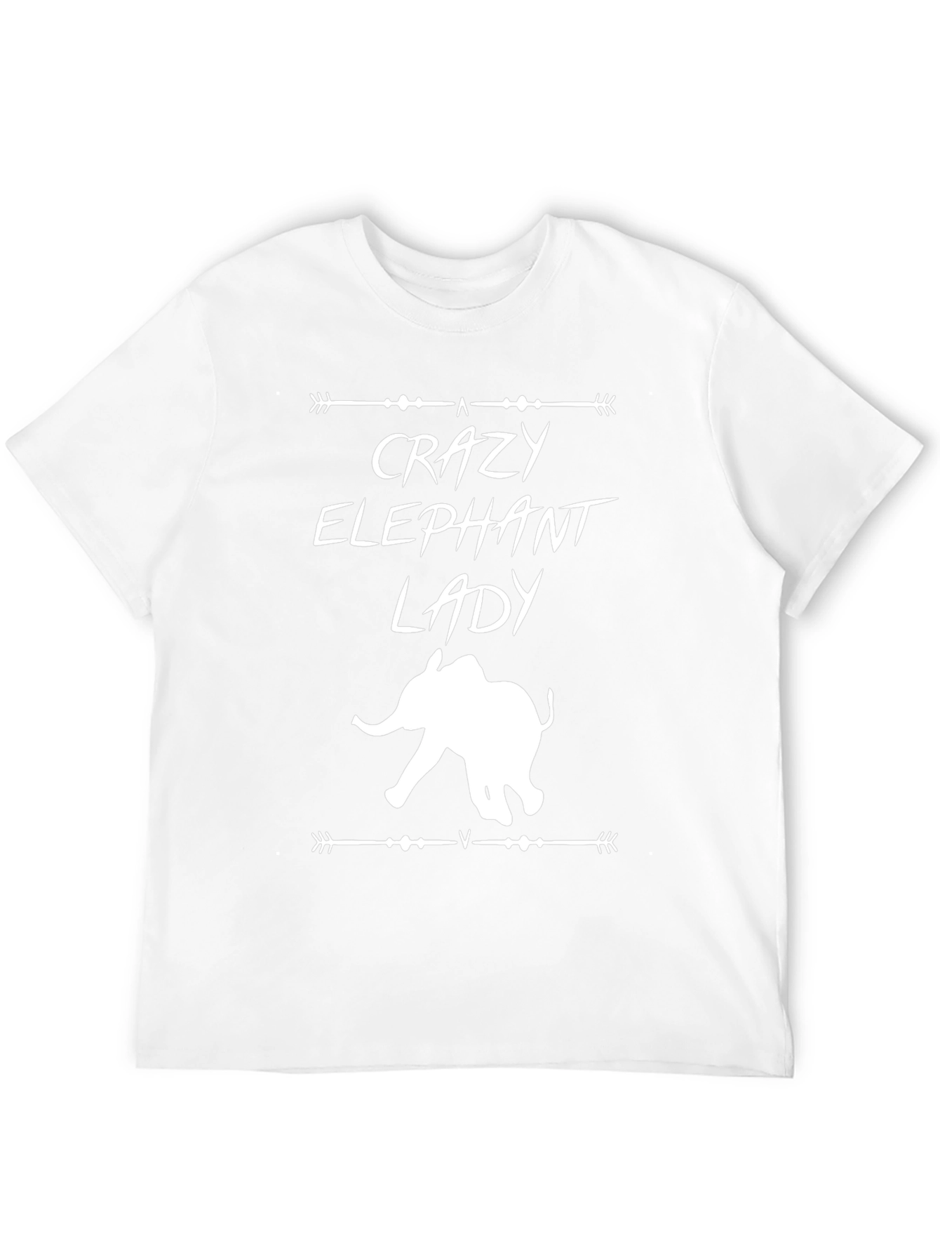 Crazy Elephant Lady T-Shirt - Black Graphic Tee