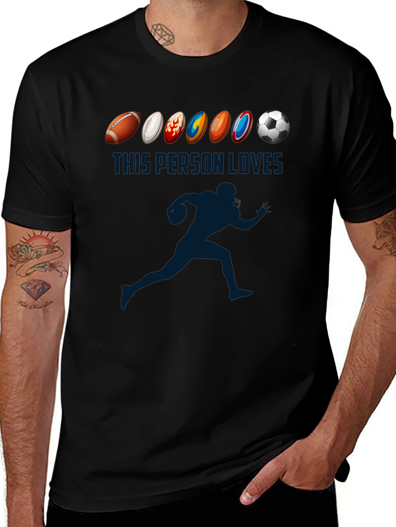Sports Lover T-Shirt: Football Soccer Rugby More!