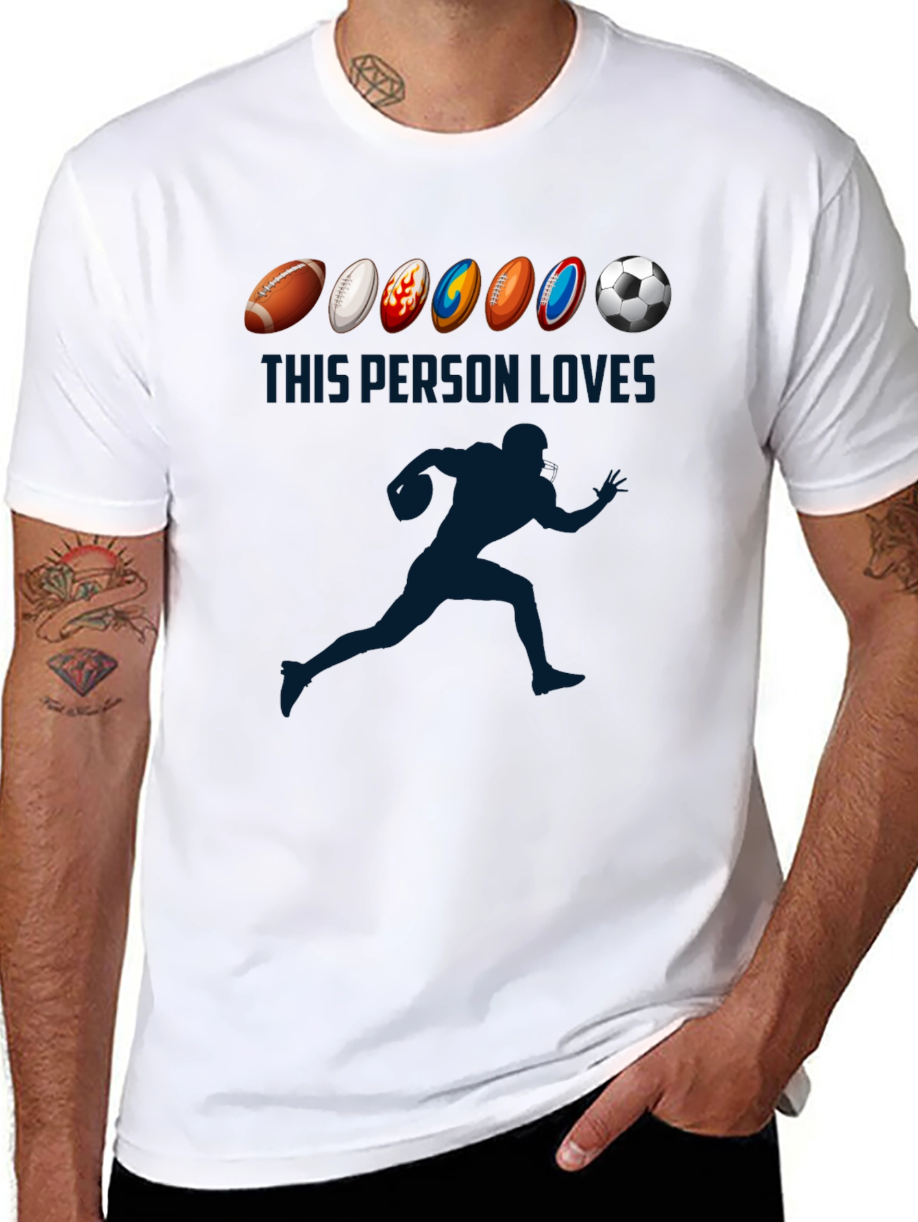 Sports Lover T-Shirt: Football Soccer Rugby More!