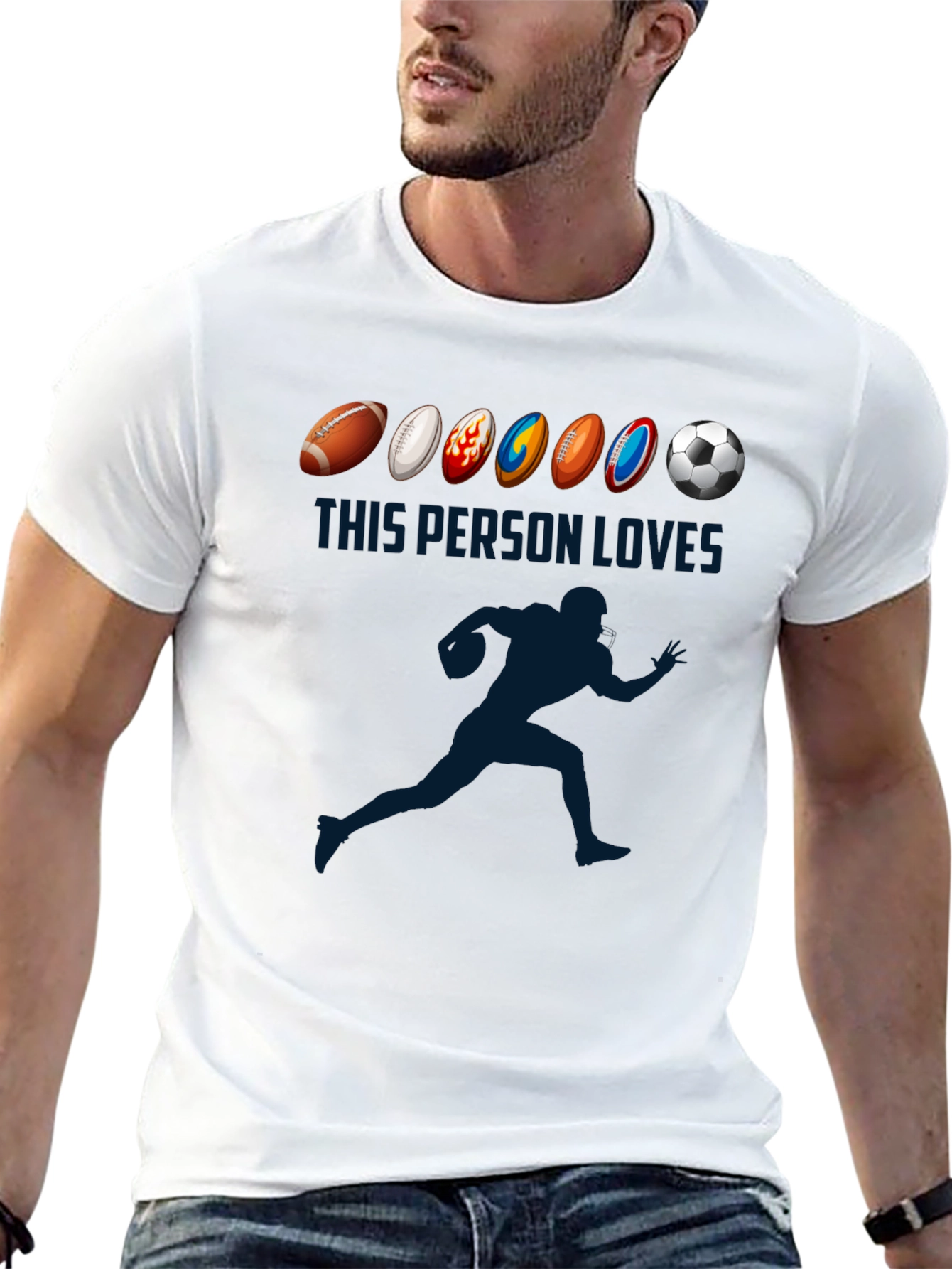 Sports Lover T-Shirt: Football Soccer Rugby More!