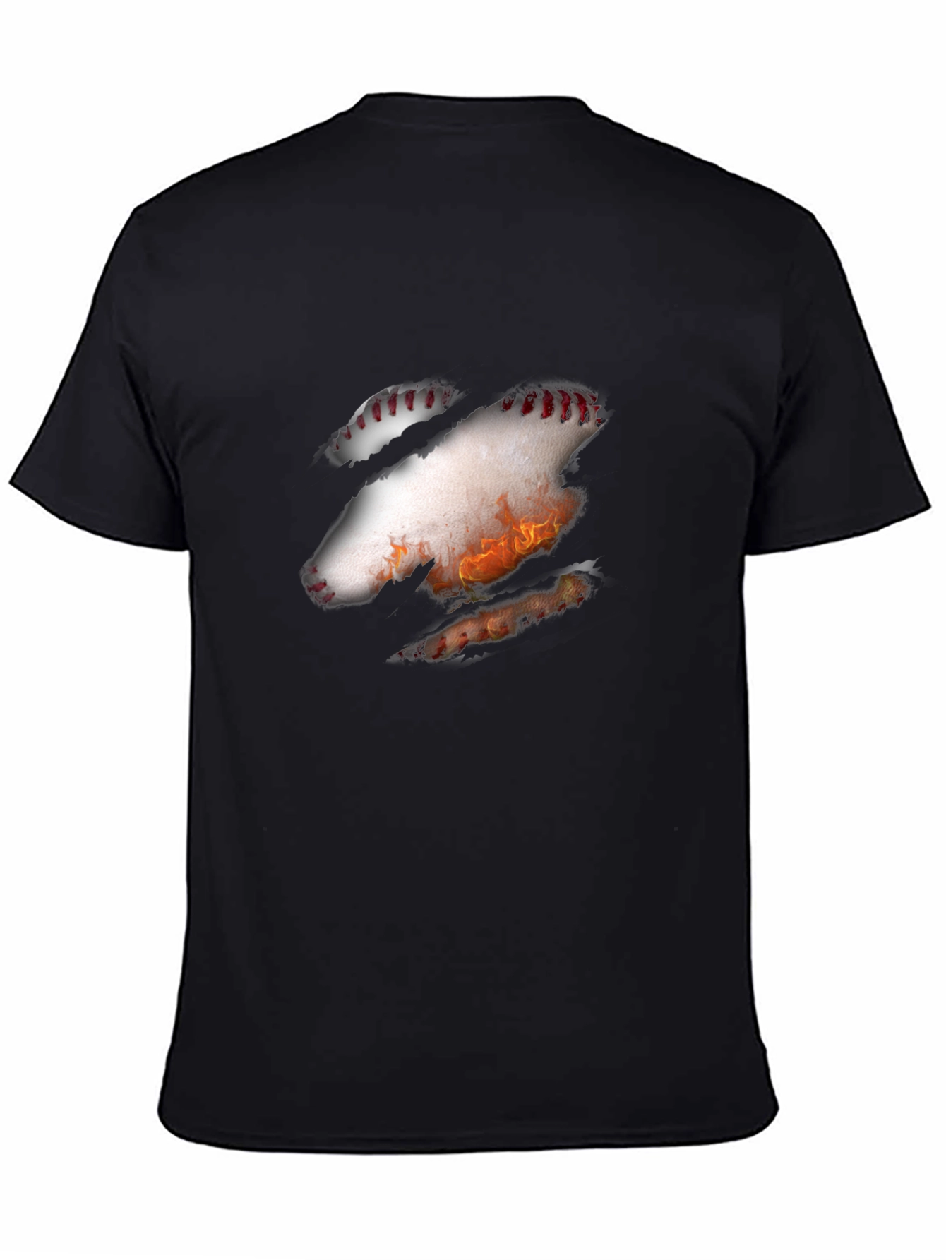 Baseball Fire T-Shirt - Unique Design