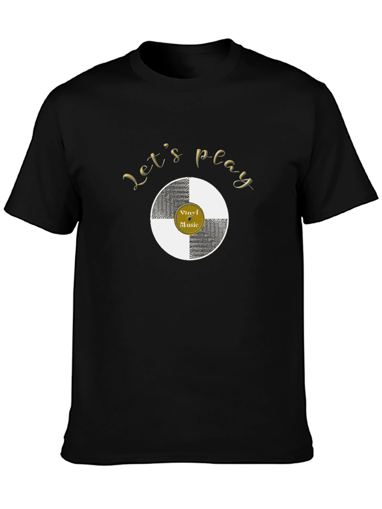 Lets Play Vinyl Music Graphic Tee