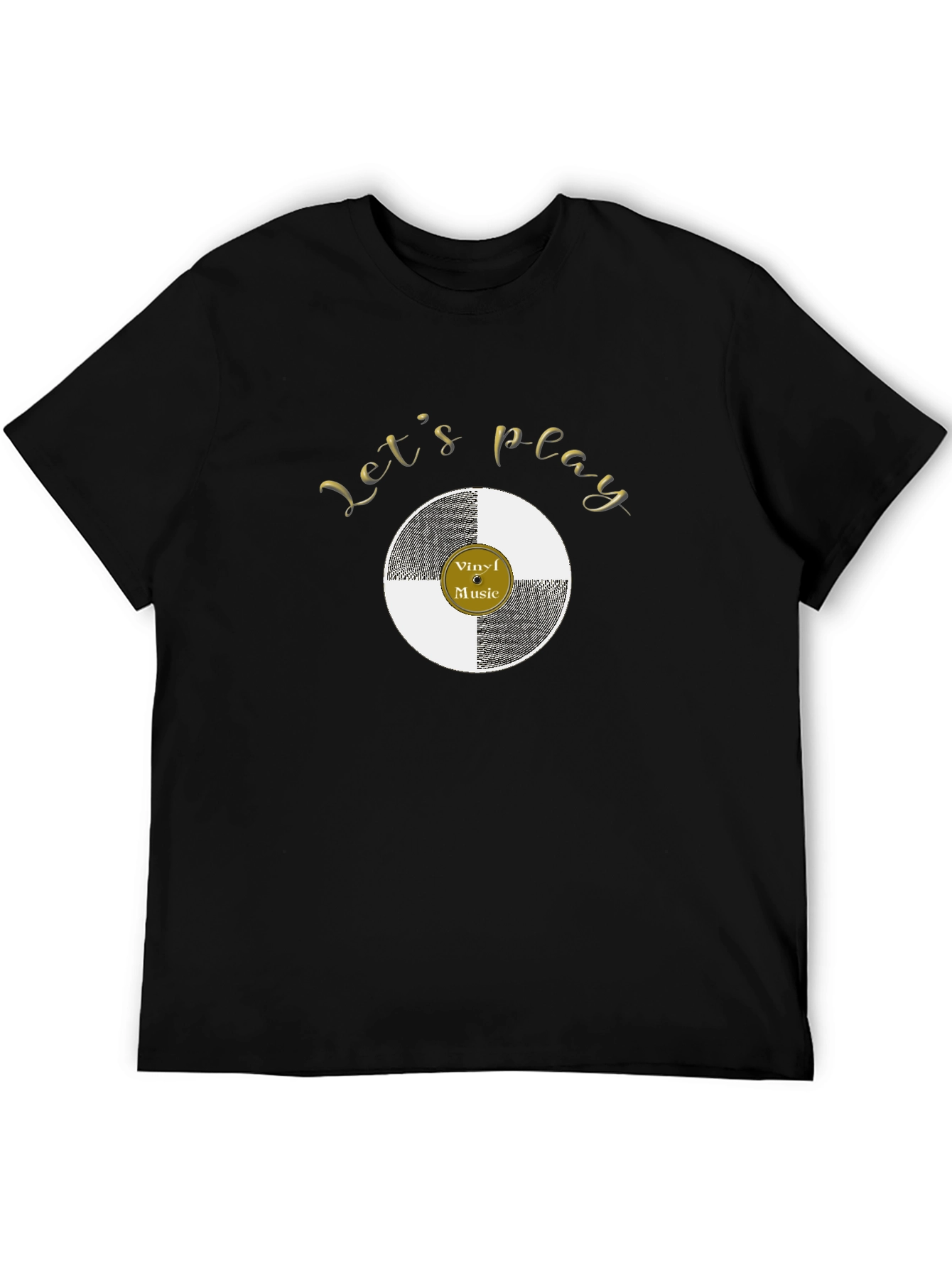 Lets Play Vinyl Music Graphic Tee
