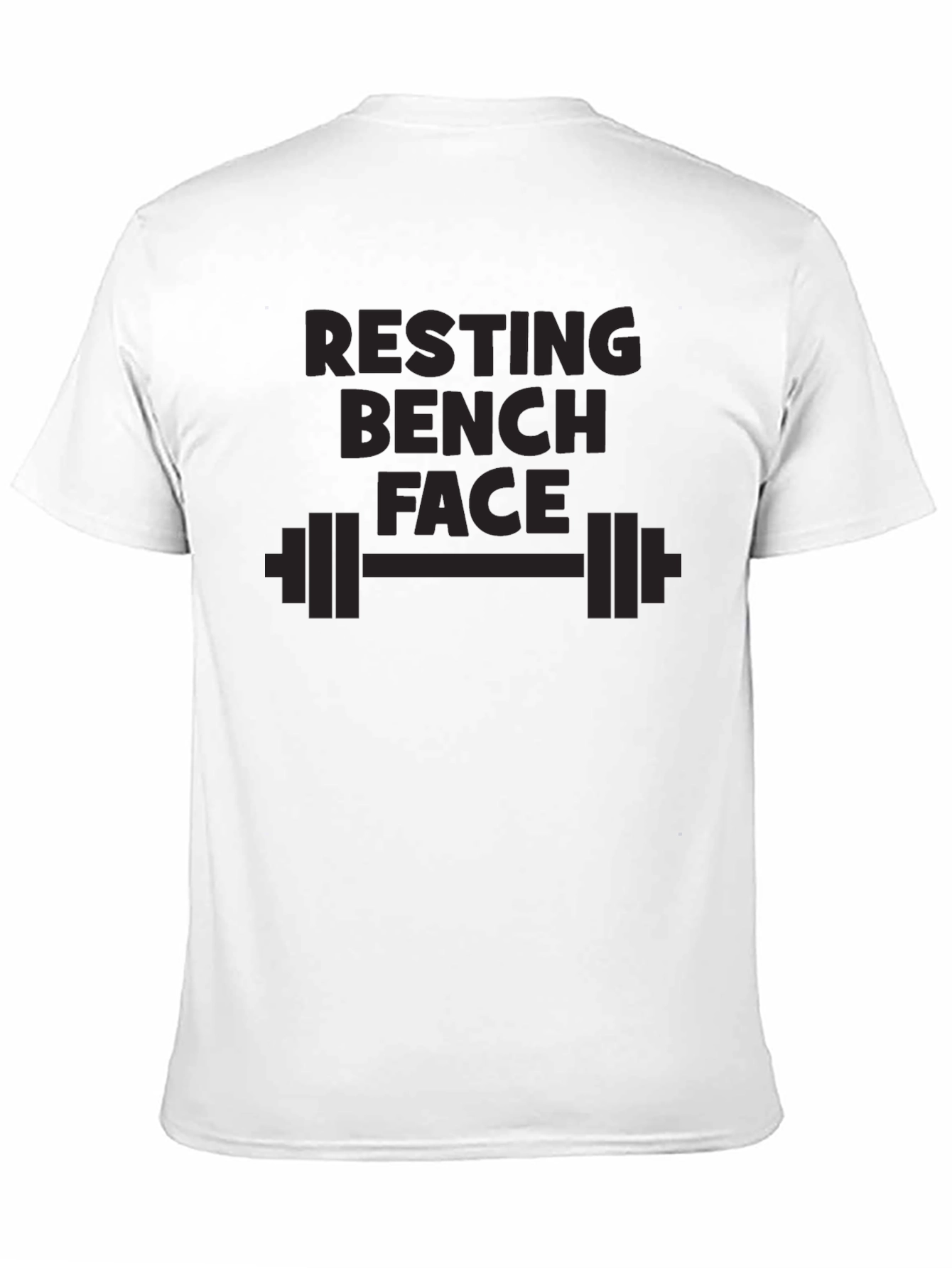 Resting Bench Face Graphic T-Shirt - Gym Humor