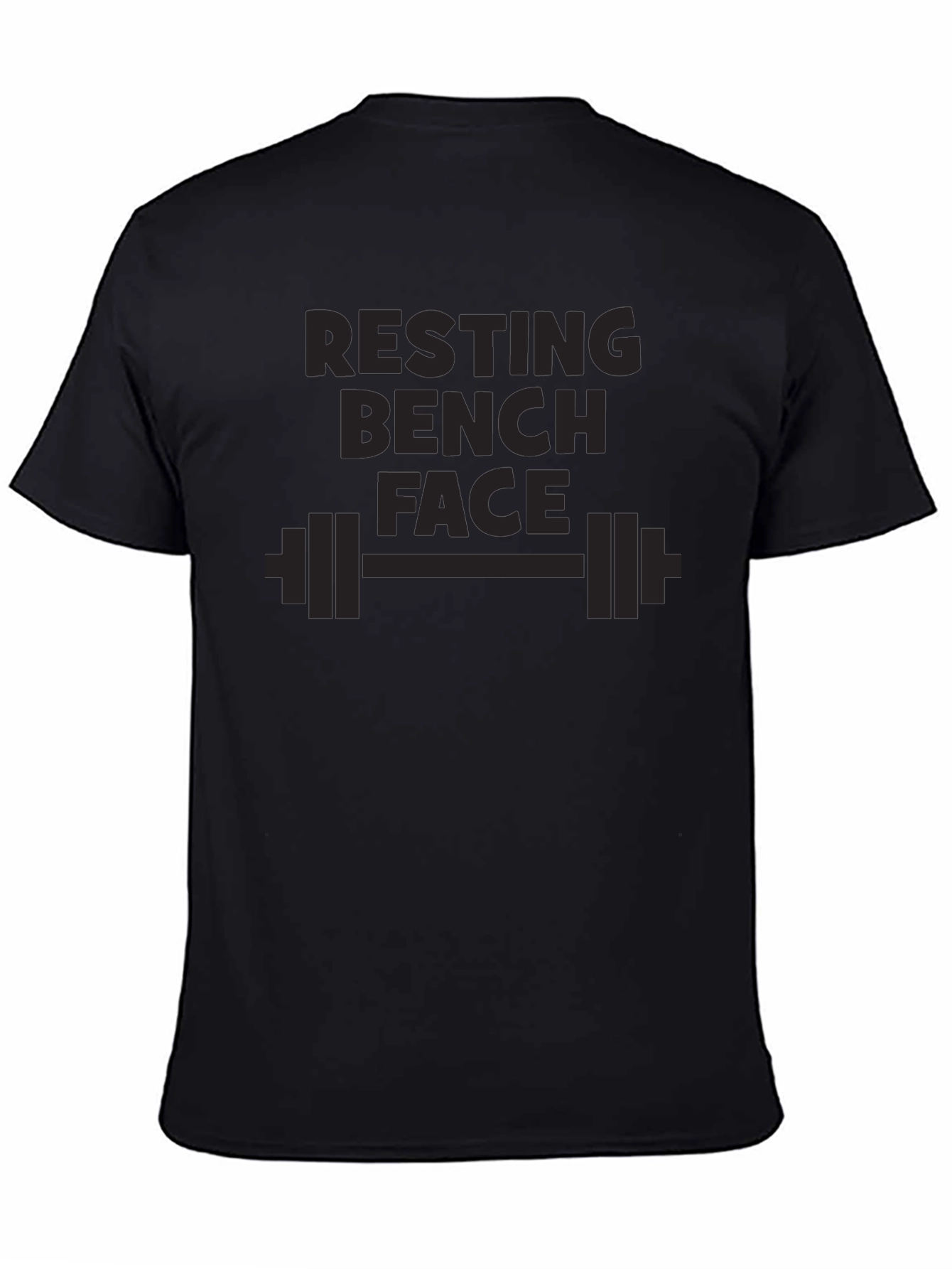 Resting Bench Face Graphic T-Shirt - Gym Humor