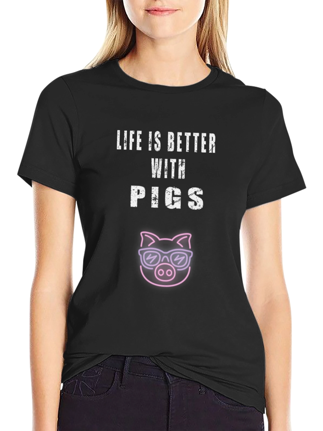Life is Better with Pigs T-Shirt
