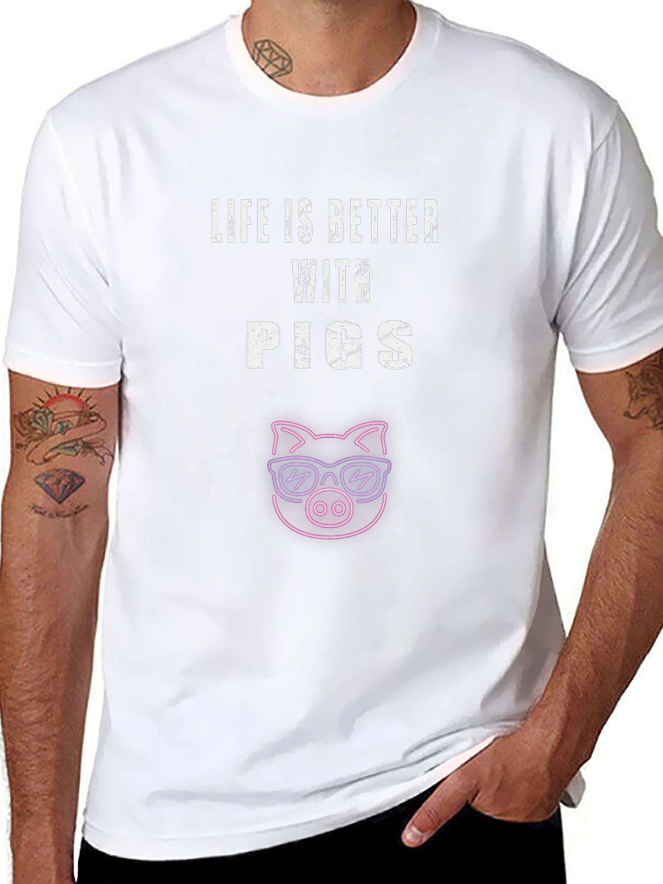 Life is Better with Pigs T-Shirt