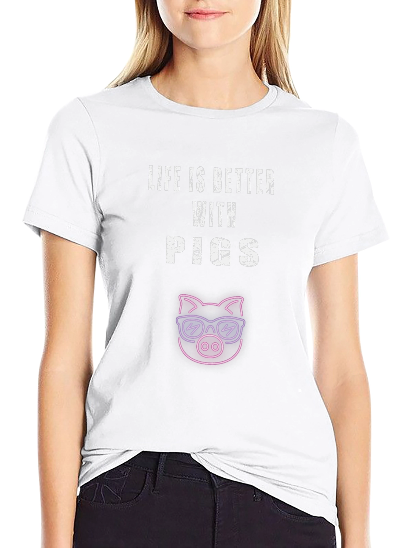 Life is Better with Pigs T-Shirt