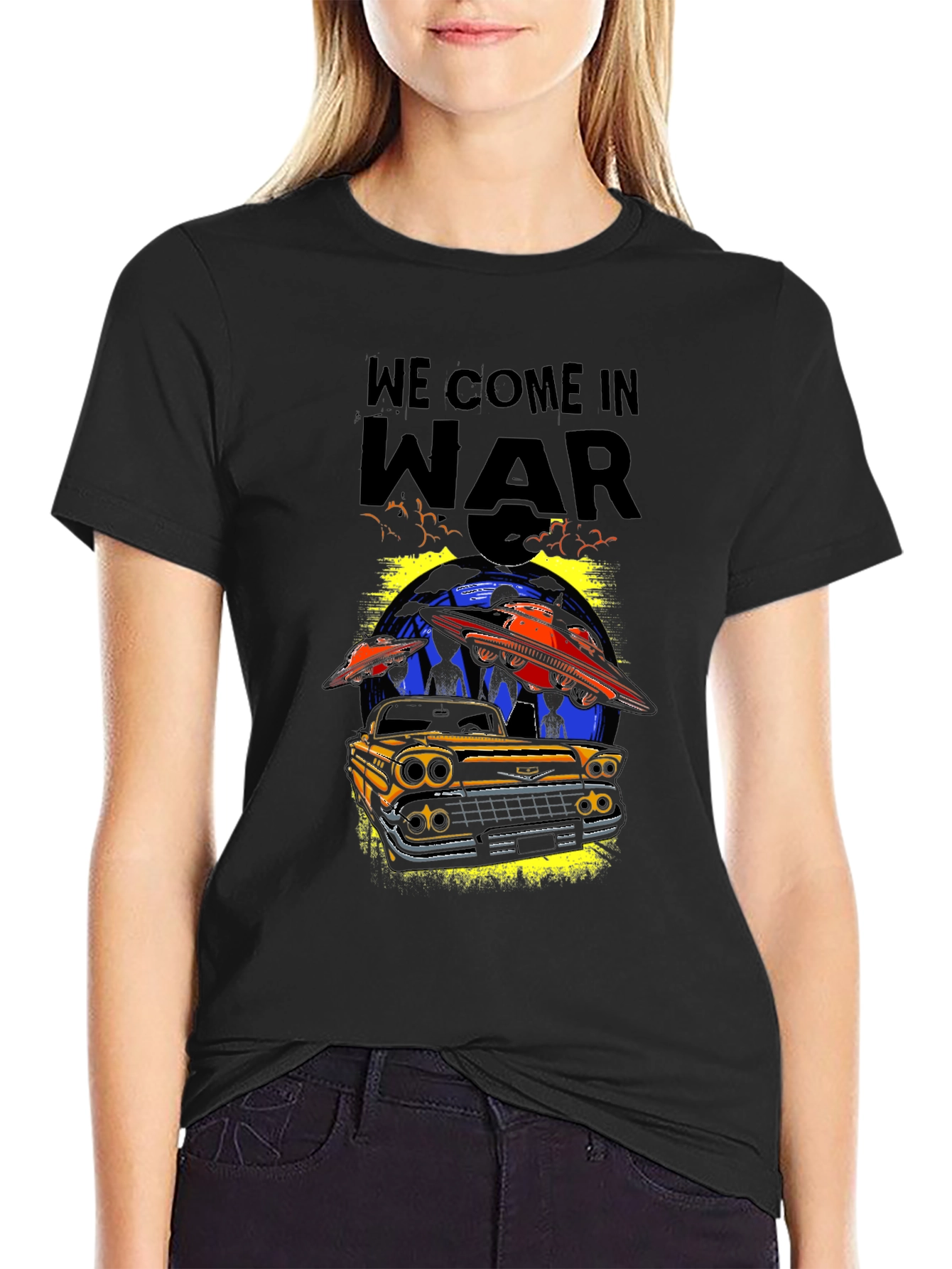 We Come In War Graphic T-Shirt