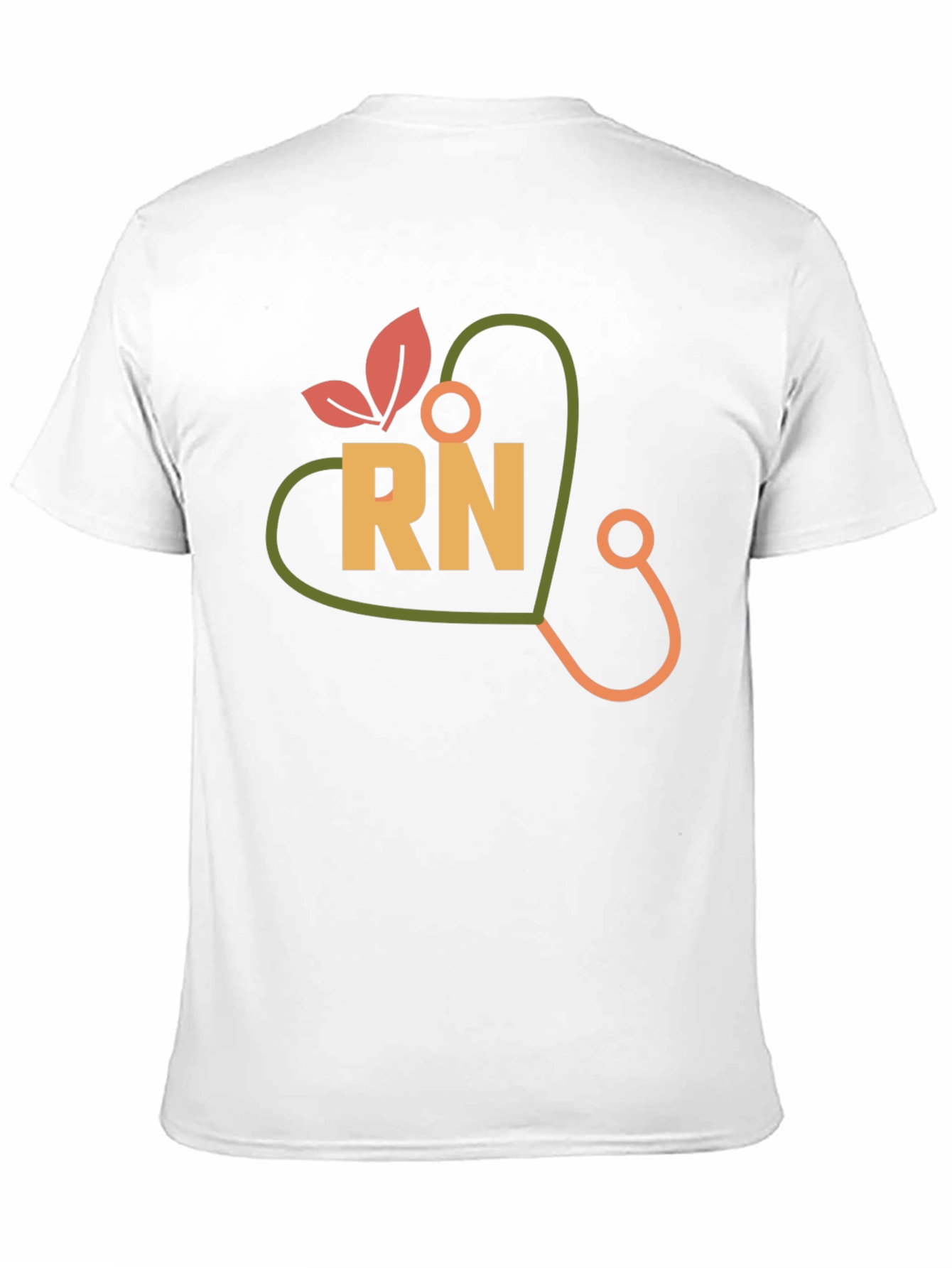 RN Heart Stethoscope Graphic T-Shirt
