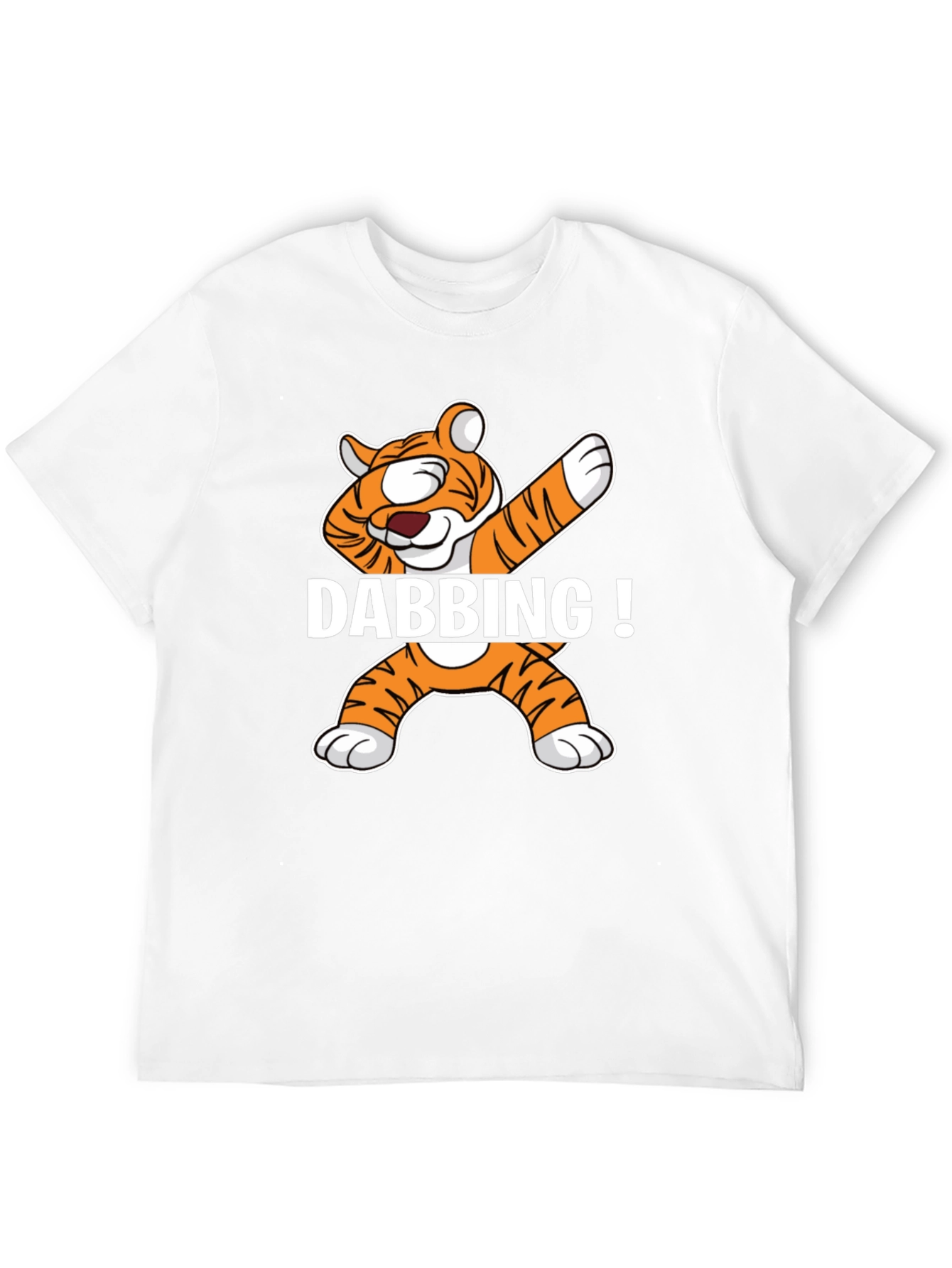 Dabbing Tiger Graphic T-Shirt - Trendy Streetwear