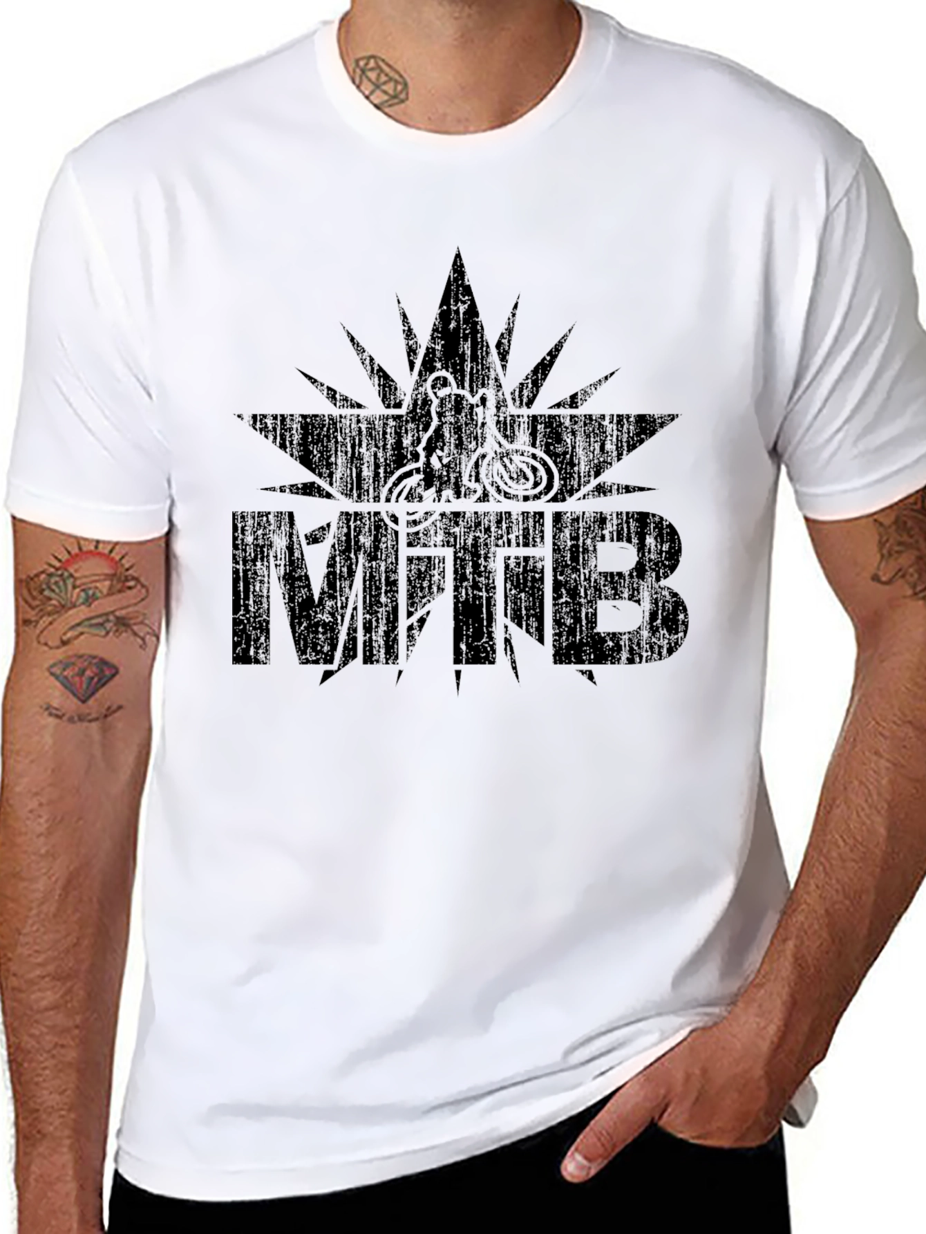 MTB Bike Star T-Shirt - Mountain Biking Graphic Tee