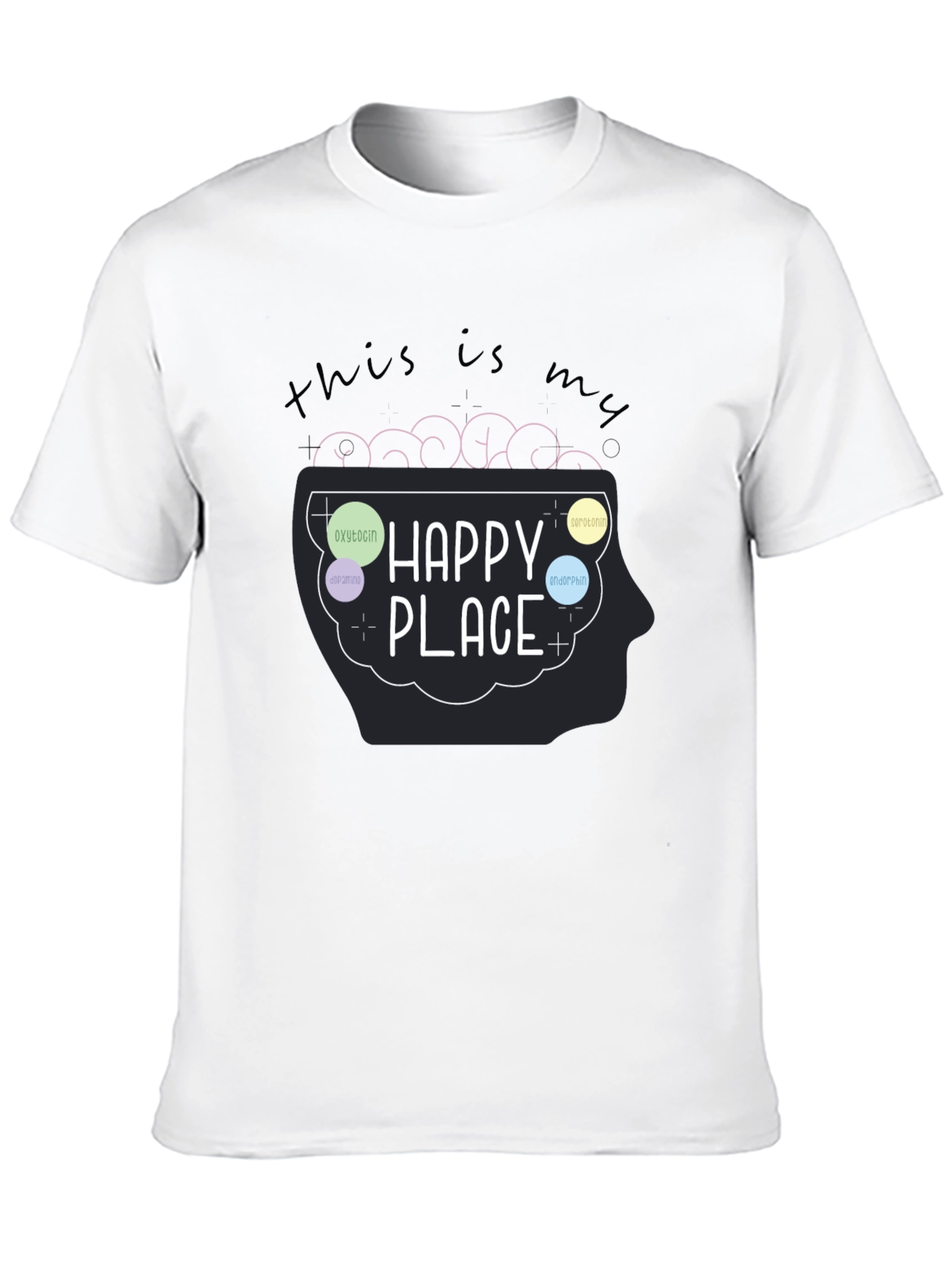 My Happy Place Brain T-Shirt