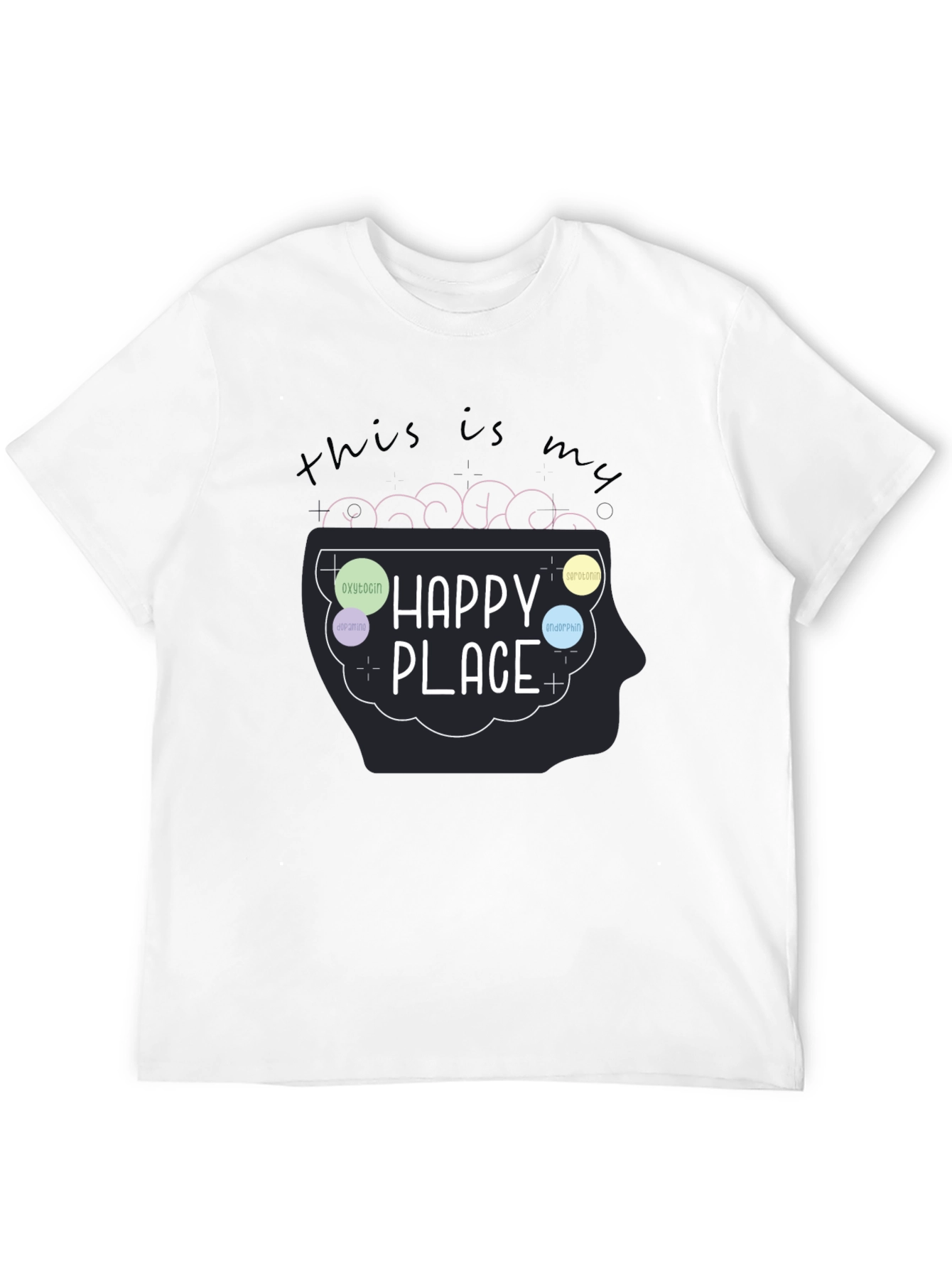 My Happy Place Brain T-Shirt