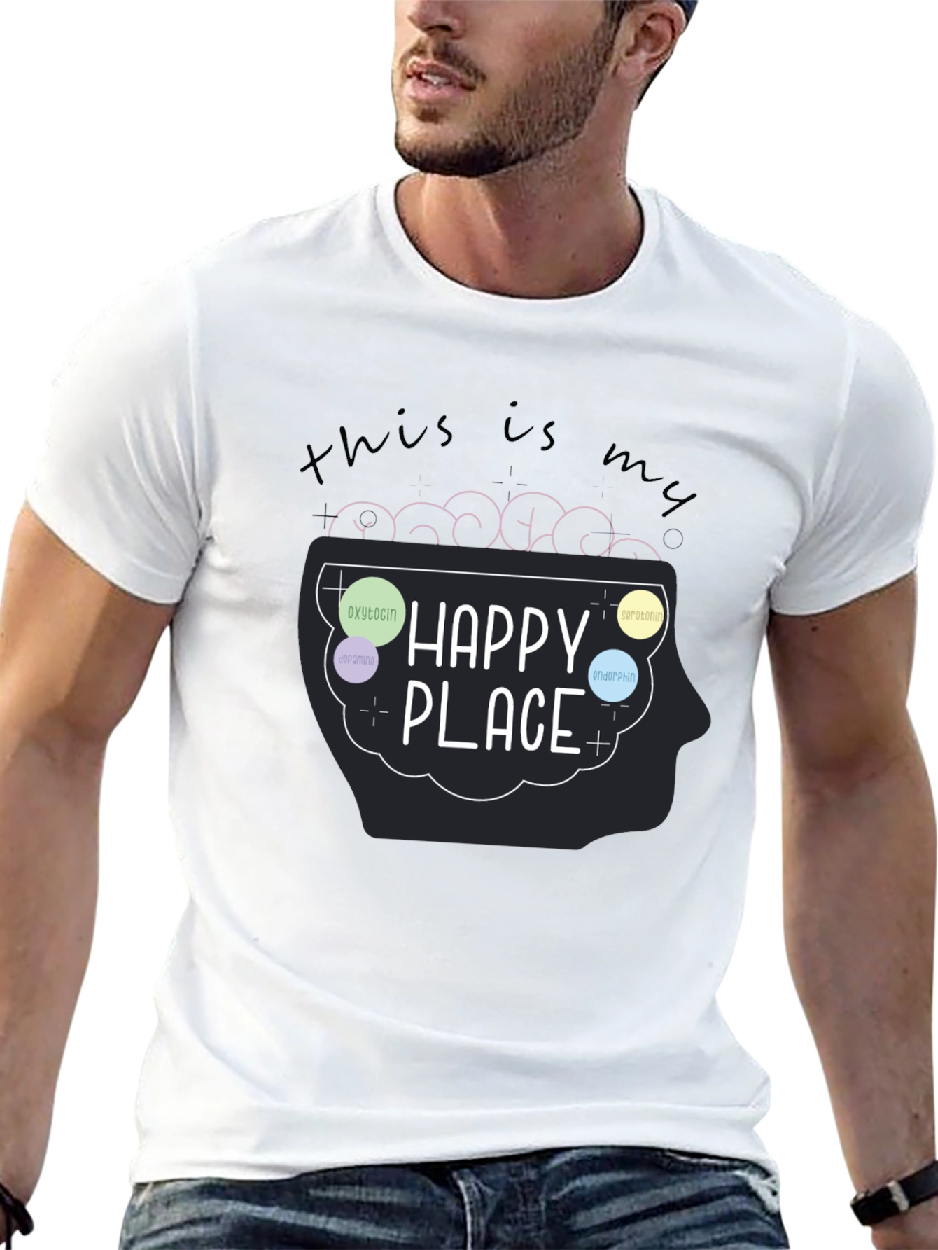 My Happy Place Brain T-Shirt