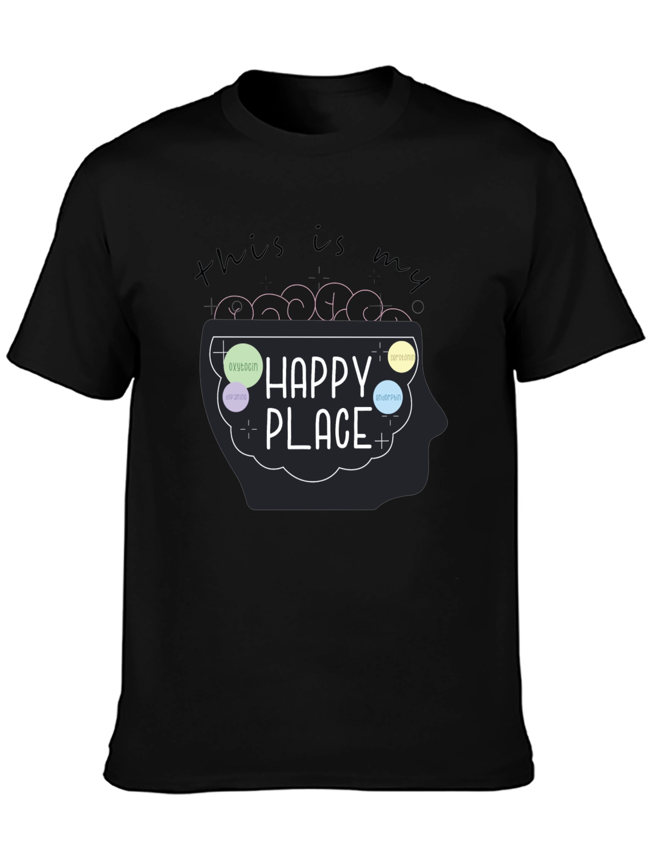 My Happy Place Brain T-Shirt