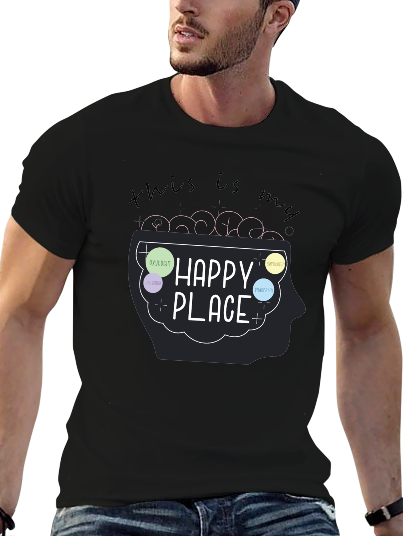 My Happy Place Brain T-Shirt