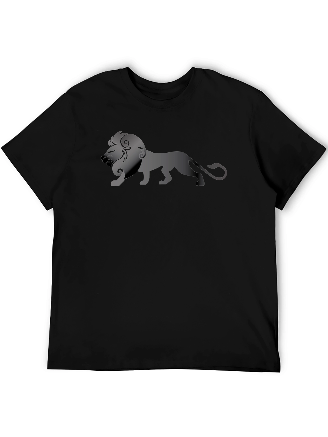 Lion Graphic Tee - Stylish Black T-Shirt