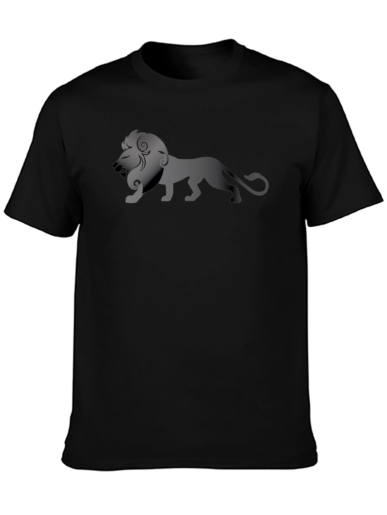 Lion Graphic Tee - Stylish Black T-Shirt