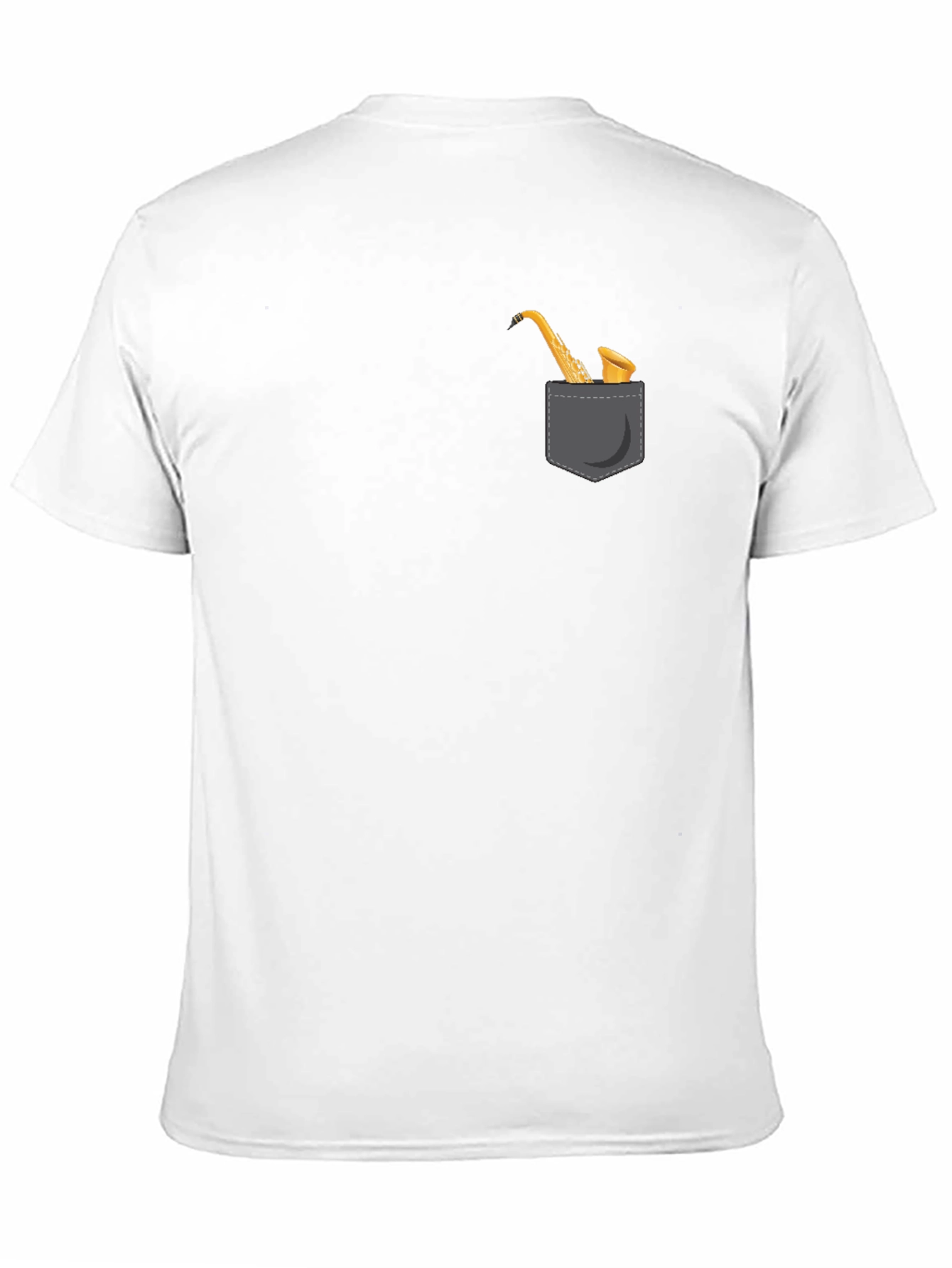 Saxophone Pocket Graphic Tee - Classic Black